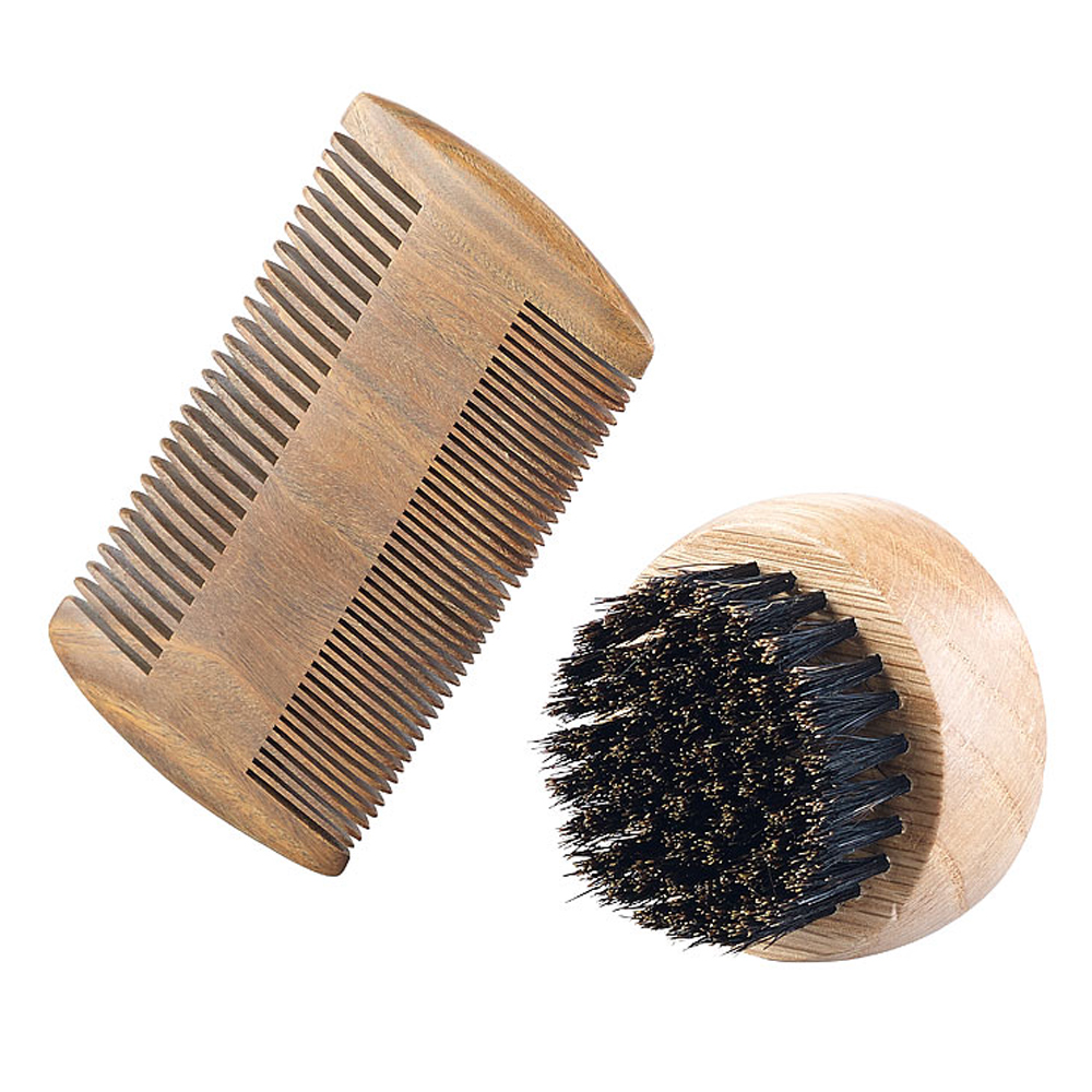 Set für die Bartpflege - Holz