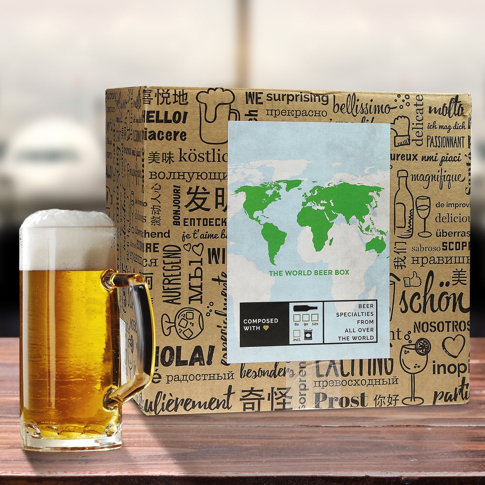 Geschenkbox Bier Weltreise 12-teilig