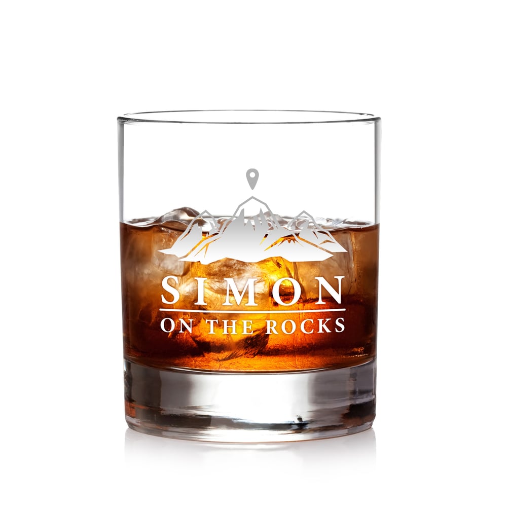 Whiskyglas - On the Rocks - Personalisiert, Whiskyglas - On the Rocks - Personalisiert, Whiskyglas gravieren, Geburtstagsgeschenke, whiskyglas mit gr