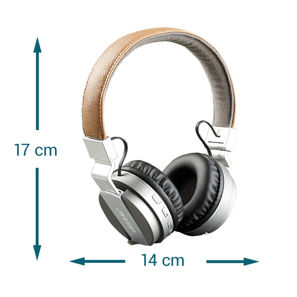 Kabellose On Ear Kopfhörer, Wireless Kopfhörer mit Bluetooth Funktion und Mikrofon, Over Ear Kopfhörer ohne Kabel, Drahtlos Kopfhörer für unterwe