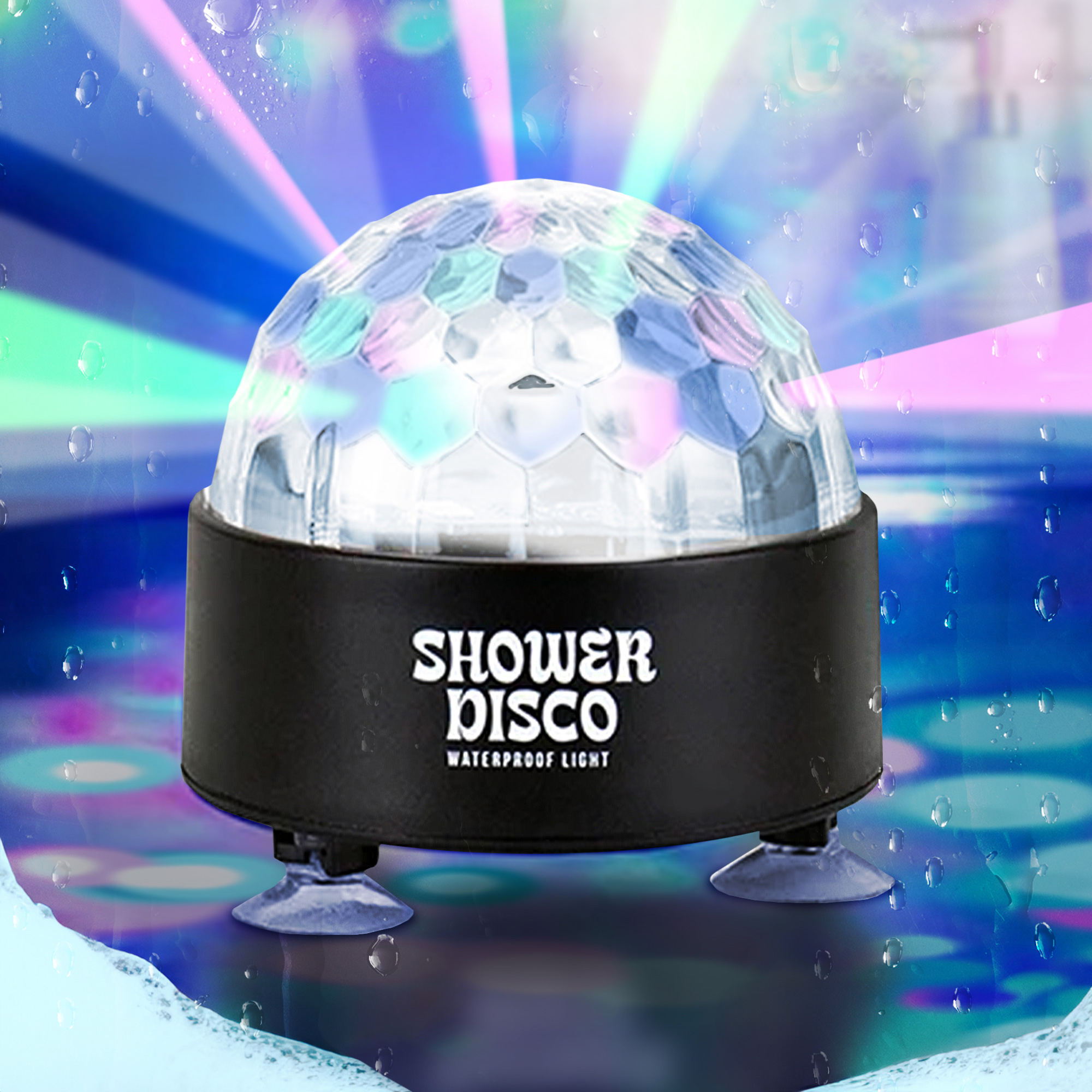 Partylicht musikgesteuert - originelles Duschlicht