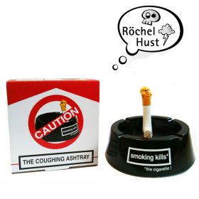 Hustender Aschenbecher - Scherzartikel