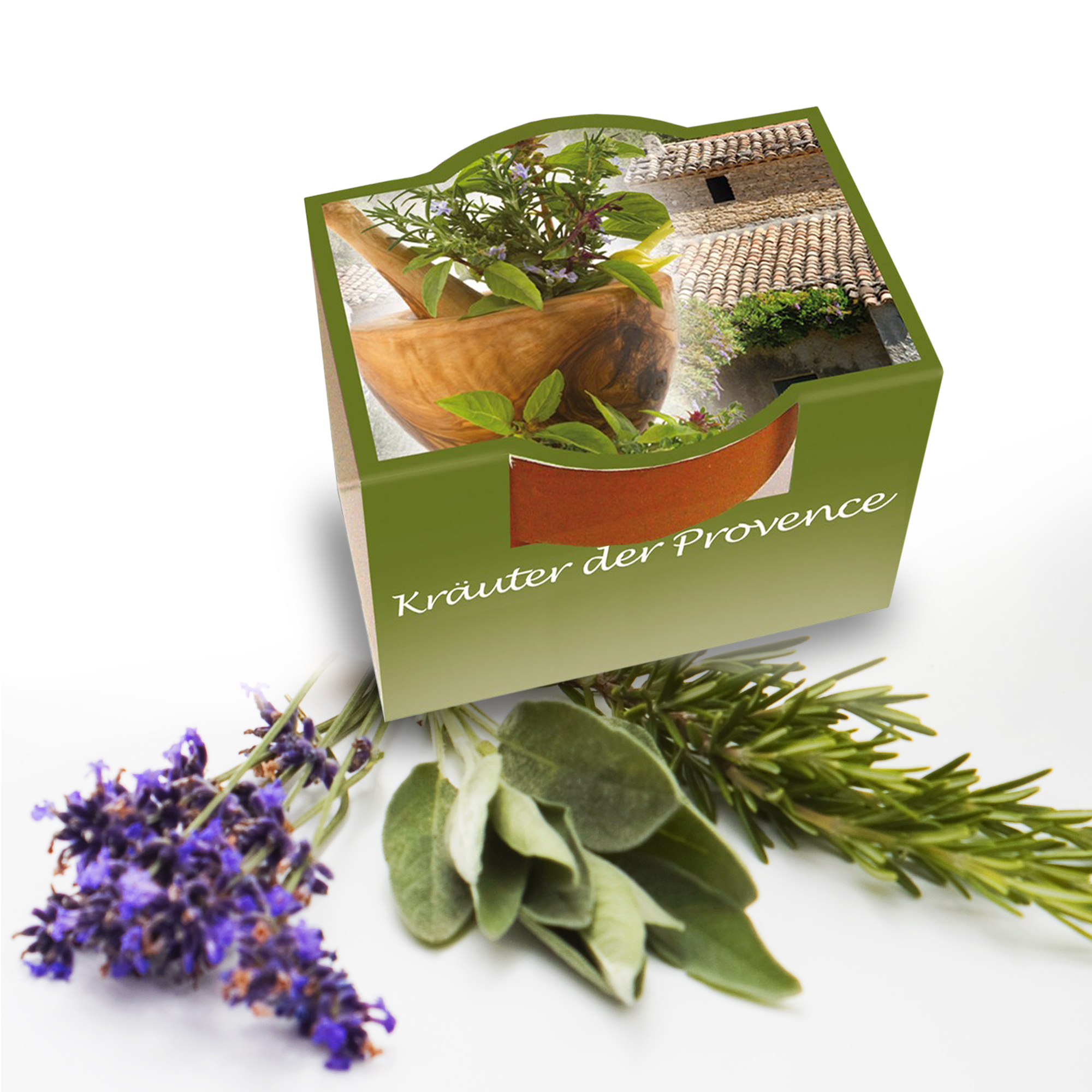 Geschenkset zum selber Pflanzen - Kräuter der Provence