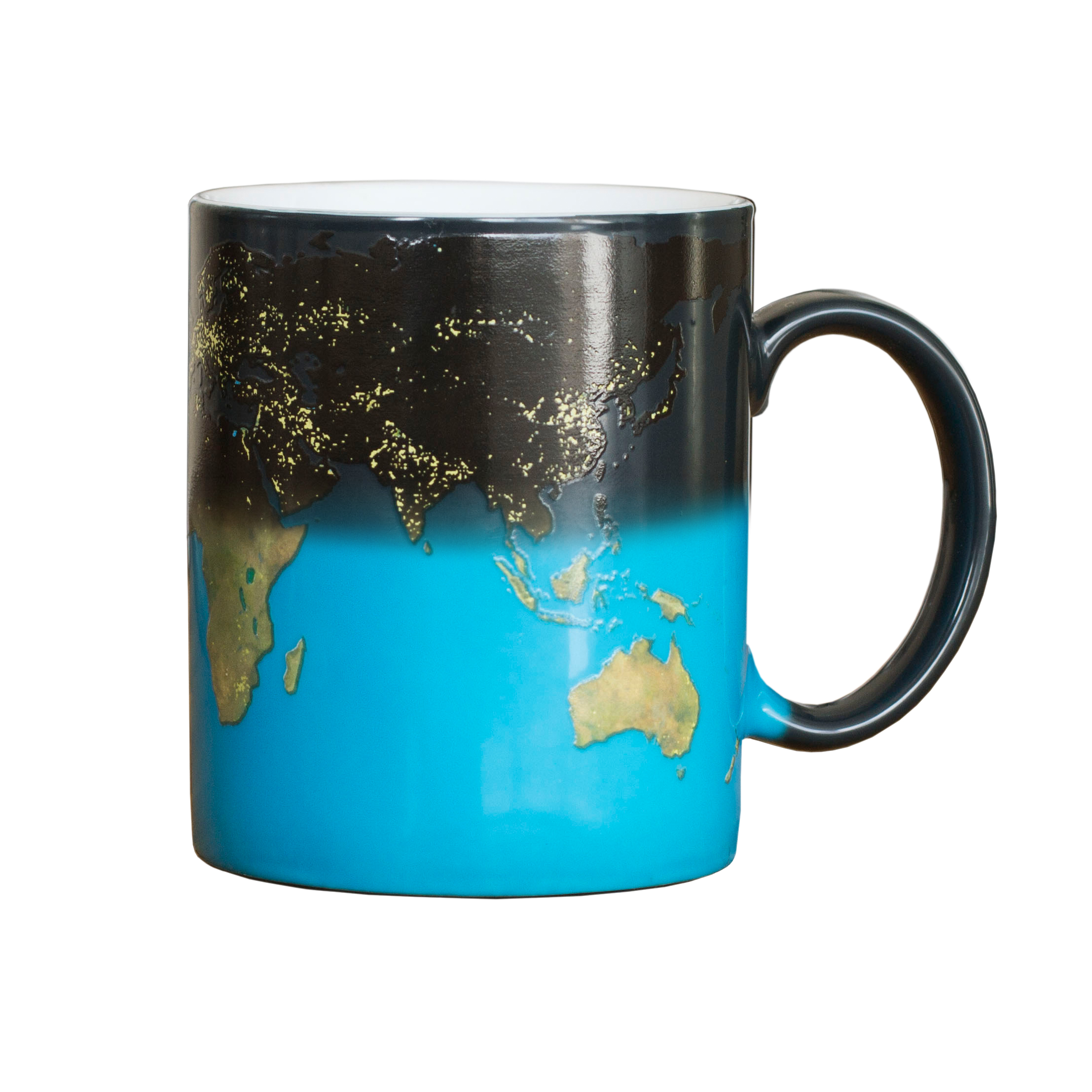 Farbwechsel Tasse - Weltkarte Farbwechsel Tasse - Weltkarte