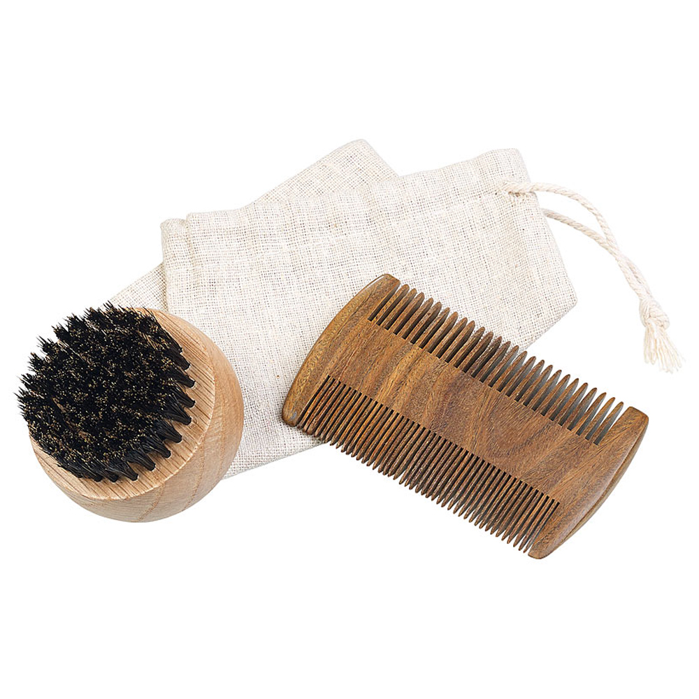 Set für die Bartpflege - Holz