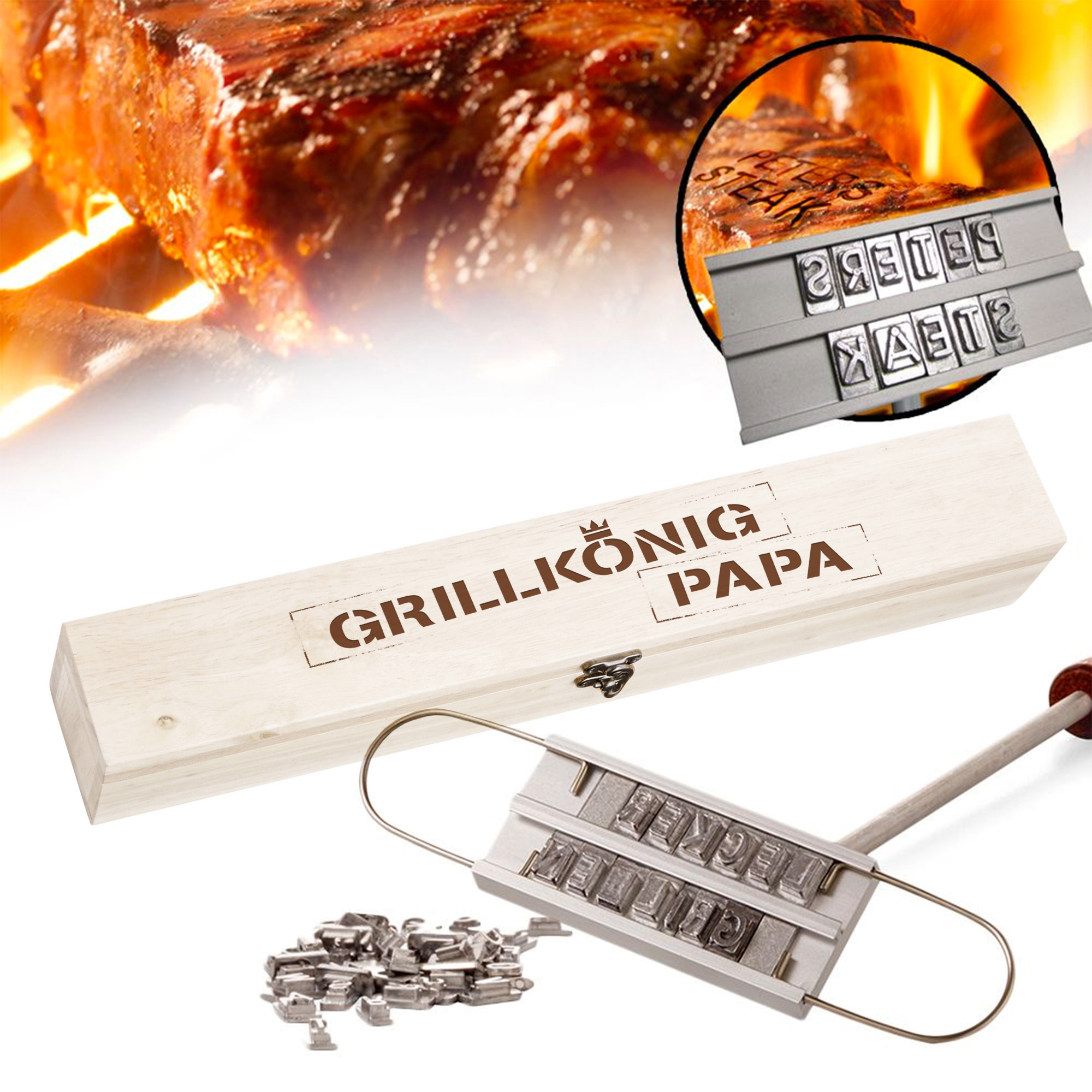 Grillbrandeisen - Grillkönig Papa