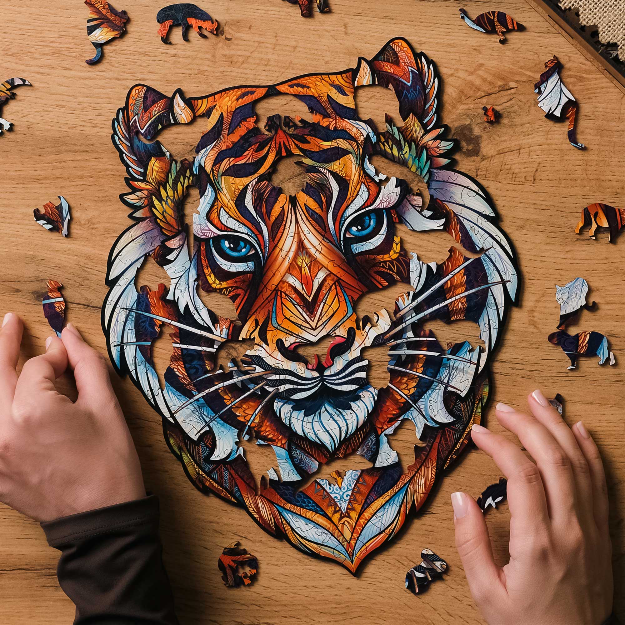 Holzpuzzle - Tiger