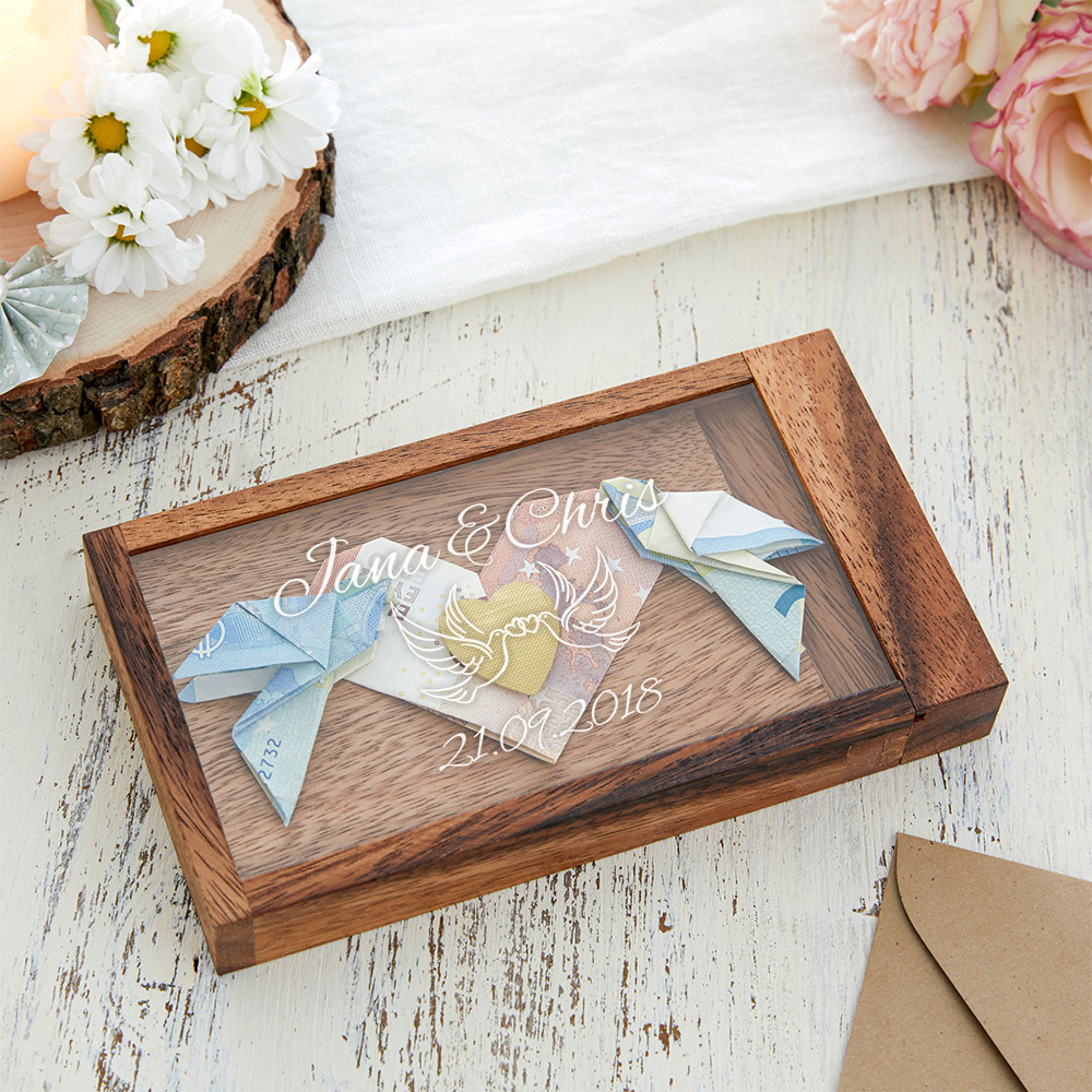 Magische Geldgeschenkbox zur Hochzeit - Personalisiert Magische Geldgeschenkbox zur Hochzeit - Personalisiert