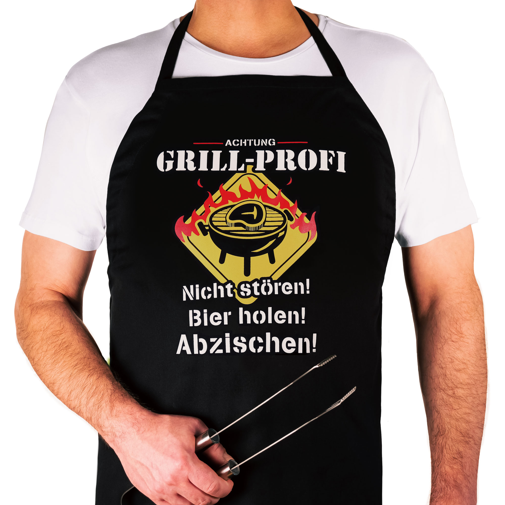 Lustige Schürze zum Grillen - Grillschürze für Grillprofis