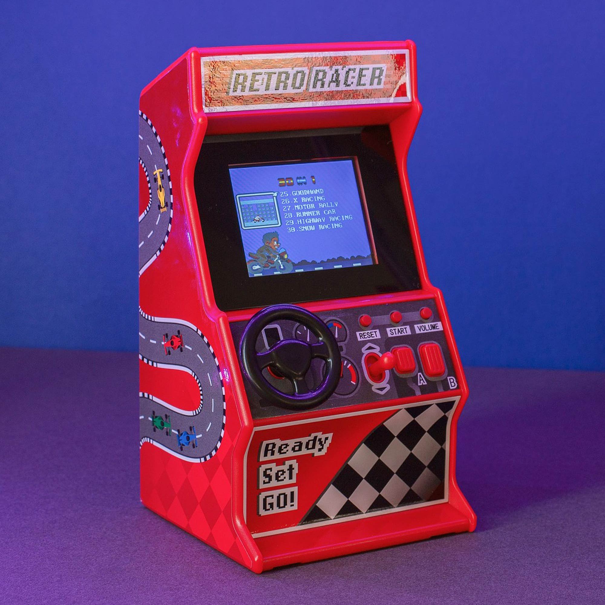 Retro Racing Spielekonsole