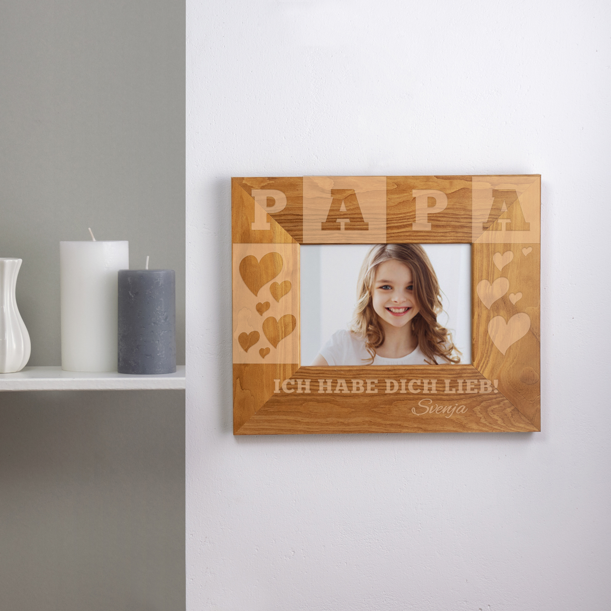 Bilderrahmen mit Gravur für Papa Bilderrahmen mit Gravur für Papa