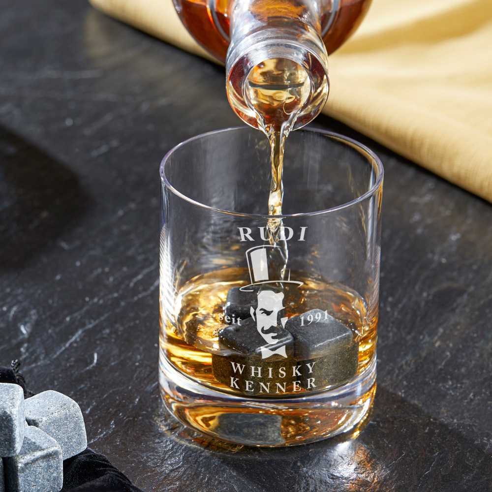 Whiskyglas mit Gravur - Gentleman - Personalisiert