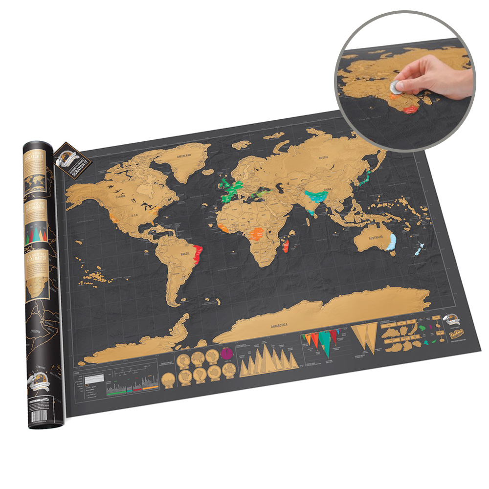 Rubbel Weltkarte Deluxe Rubbel Weltkarte Deluxe