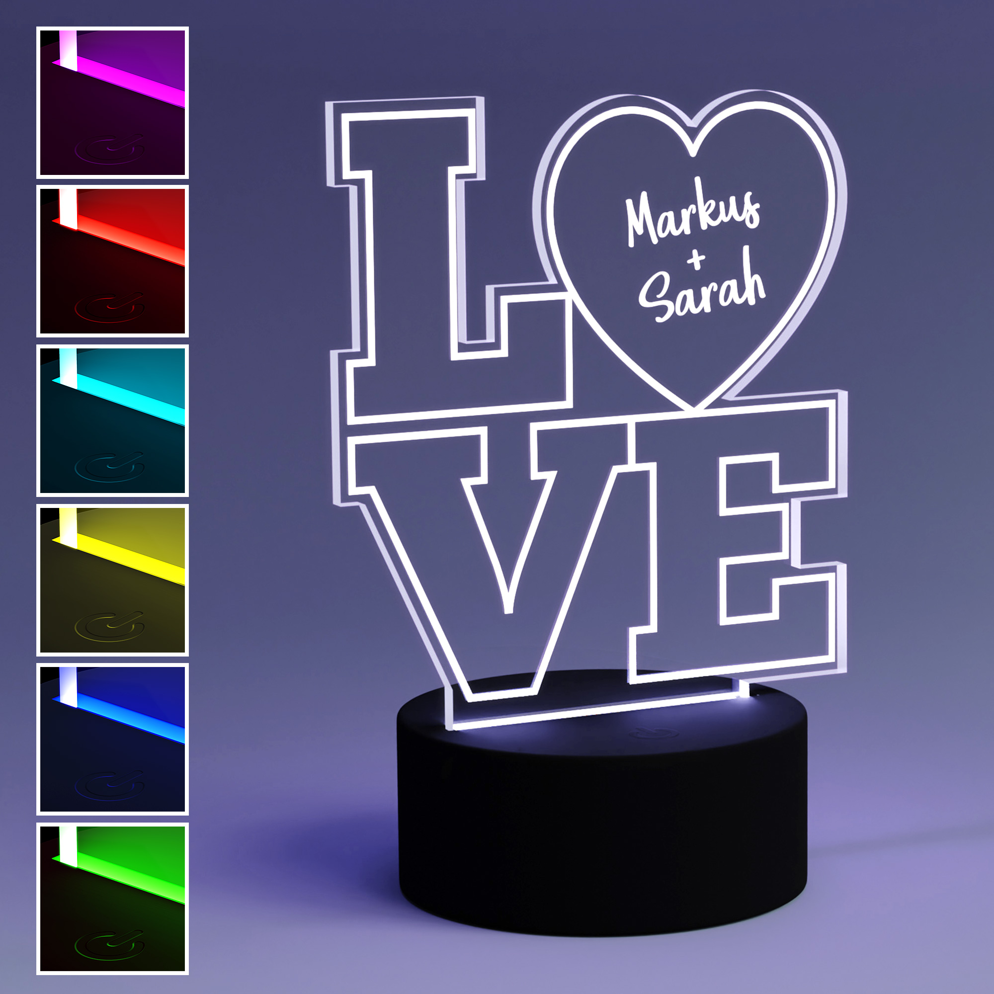 Acrylglas-LED LOVE