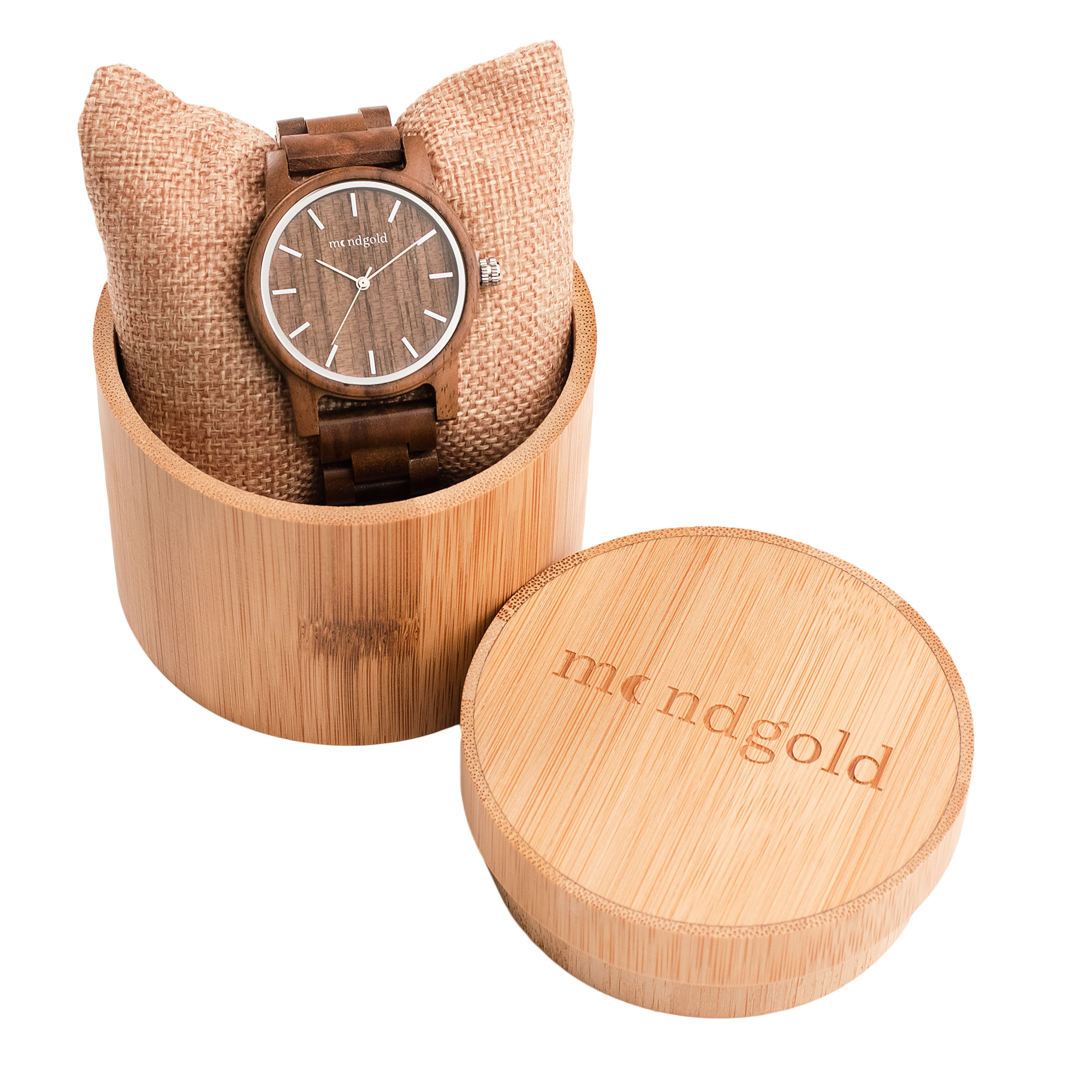 Unisex Armbanduhr aus Holz