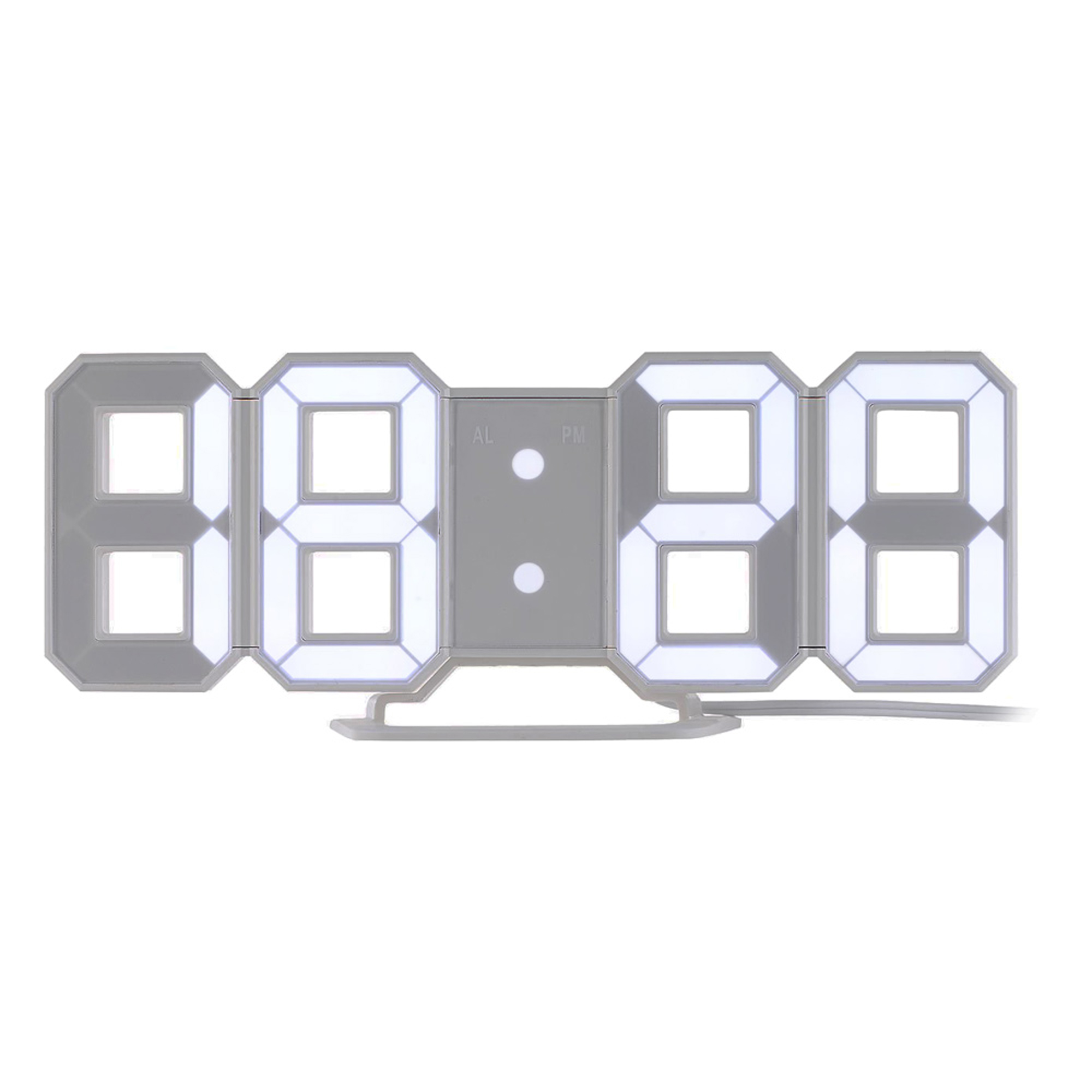 2-in-1 3D LED Digitaluhr mit Wecker 2-in-1 3D LED Digitaluhr mit Wecker