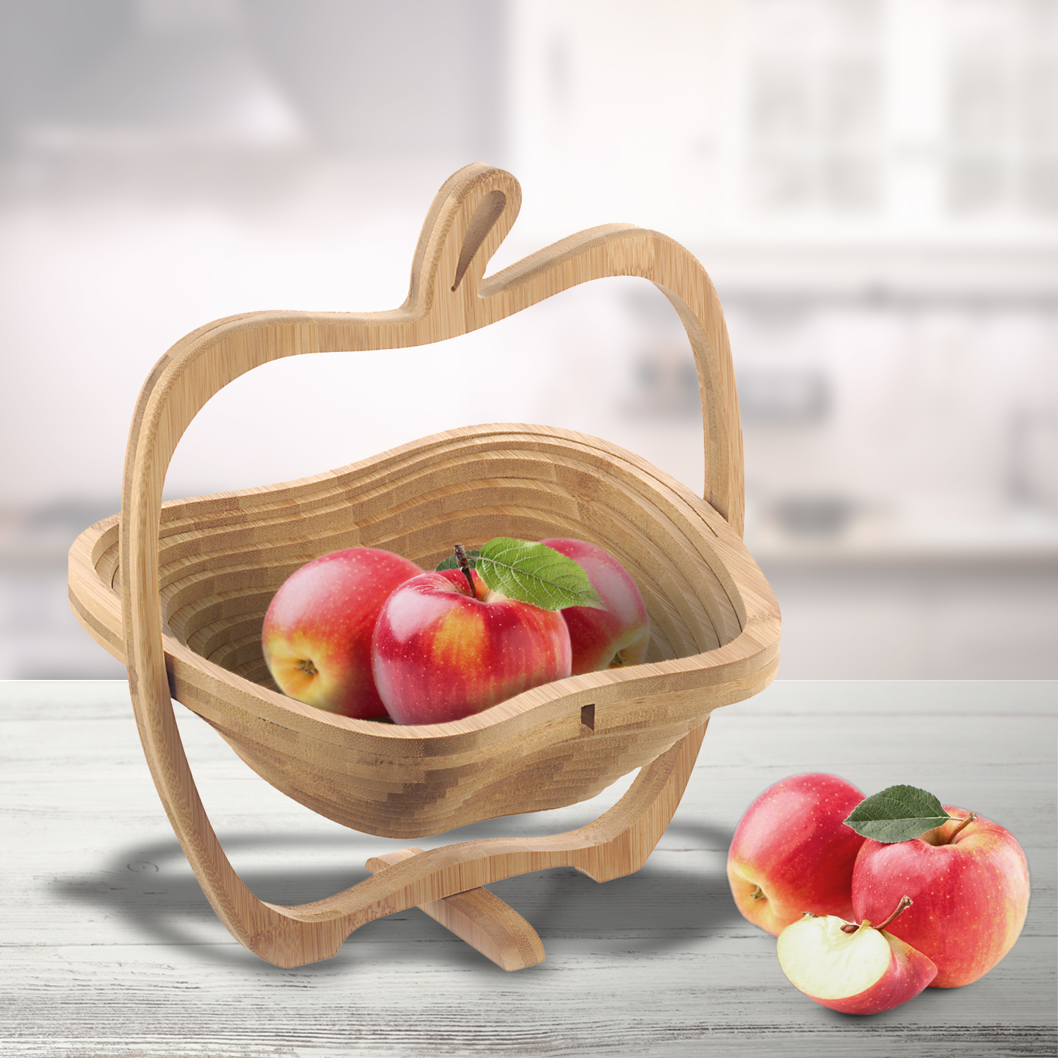 2in1 Brett und Obstkorb - Apfel