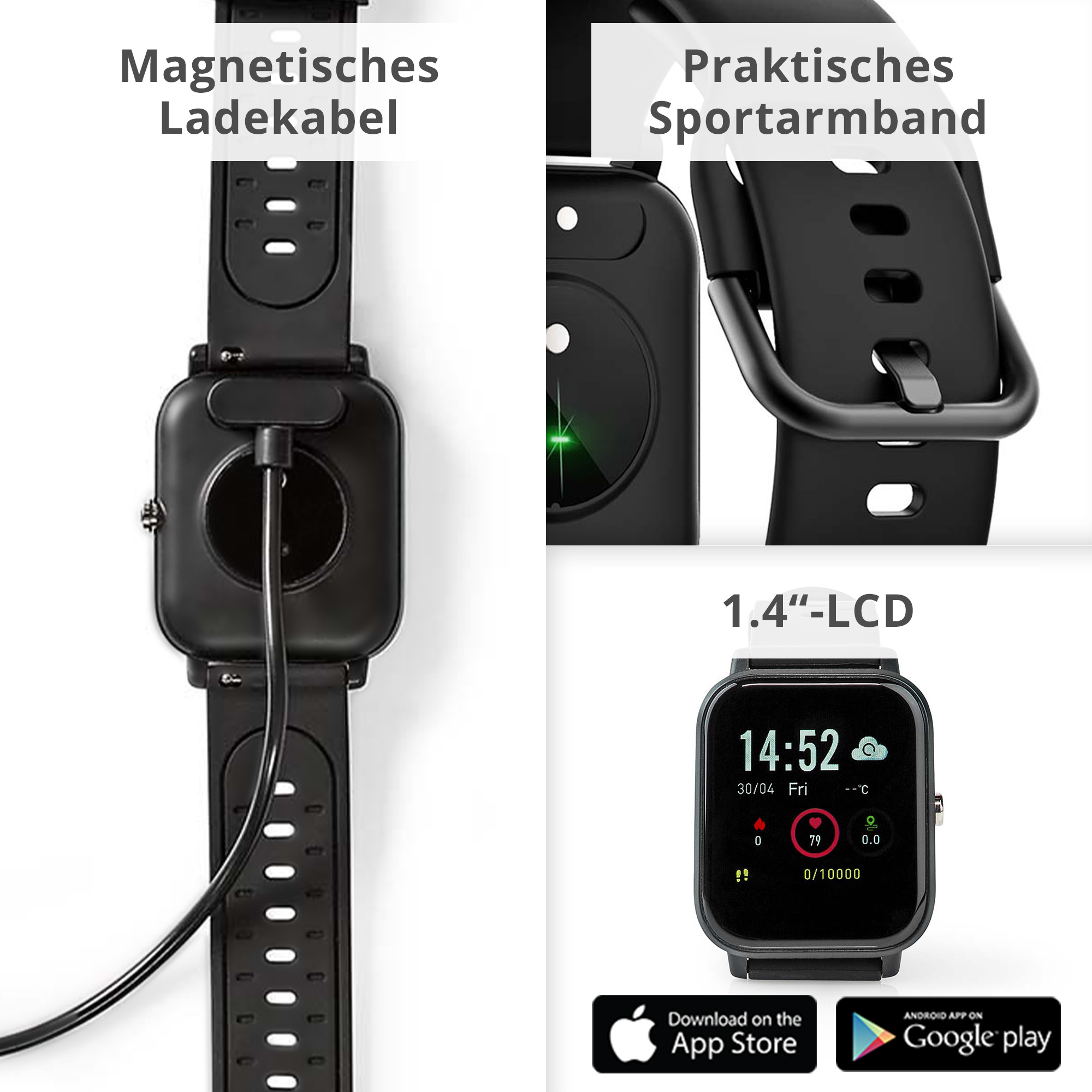 Smartwatch Sportuhr - Wasserfeste Armbanduhr 4