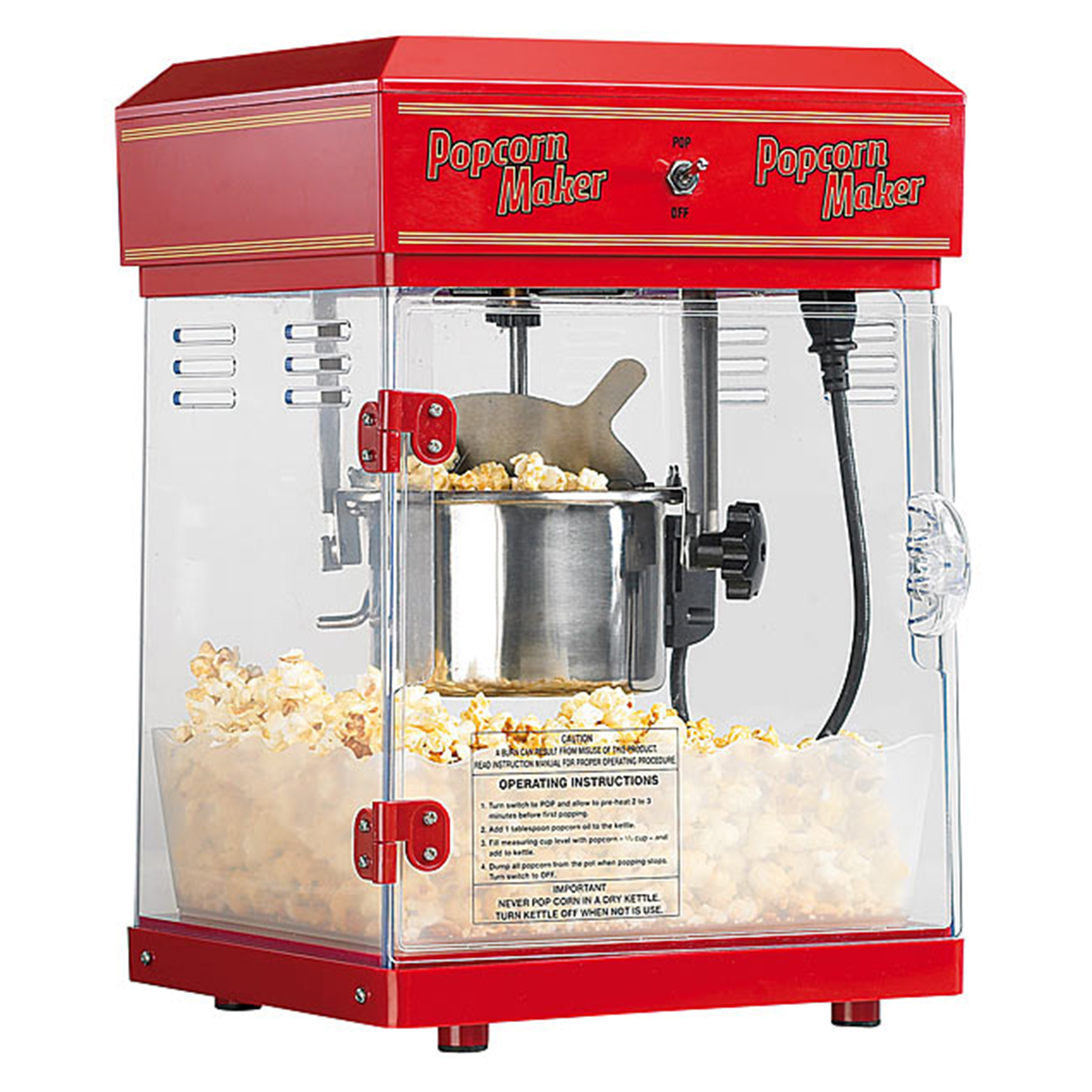 Premium Popcornmaschine mit Rädern - XXL Popcornmaker 5