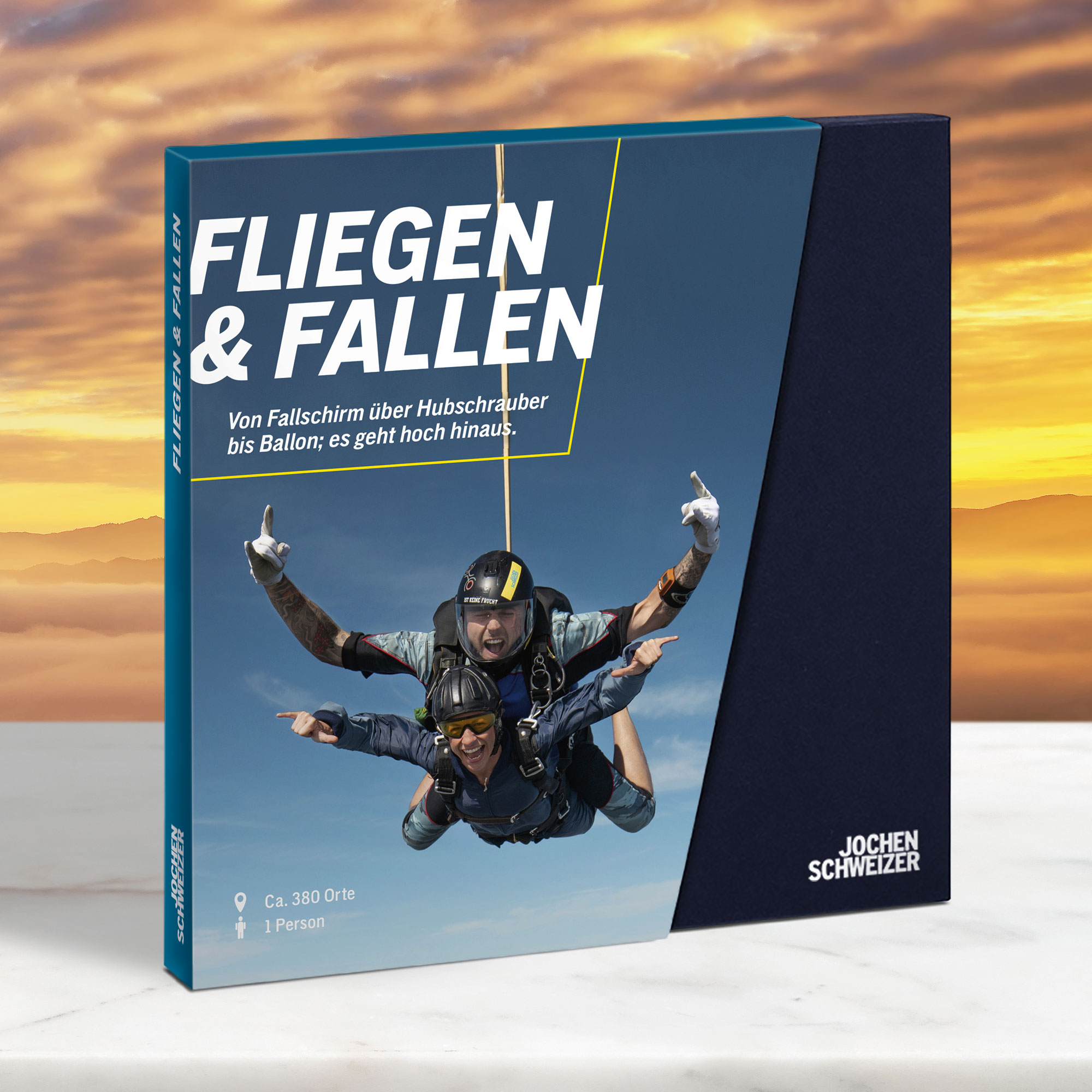 Geschenkbox Fliegen & Fallen