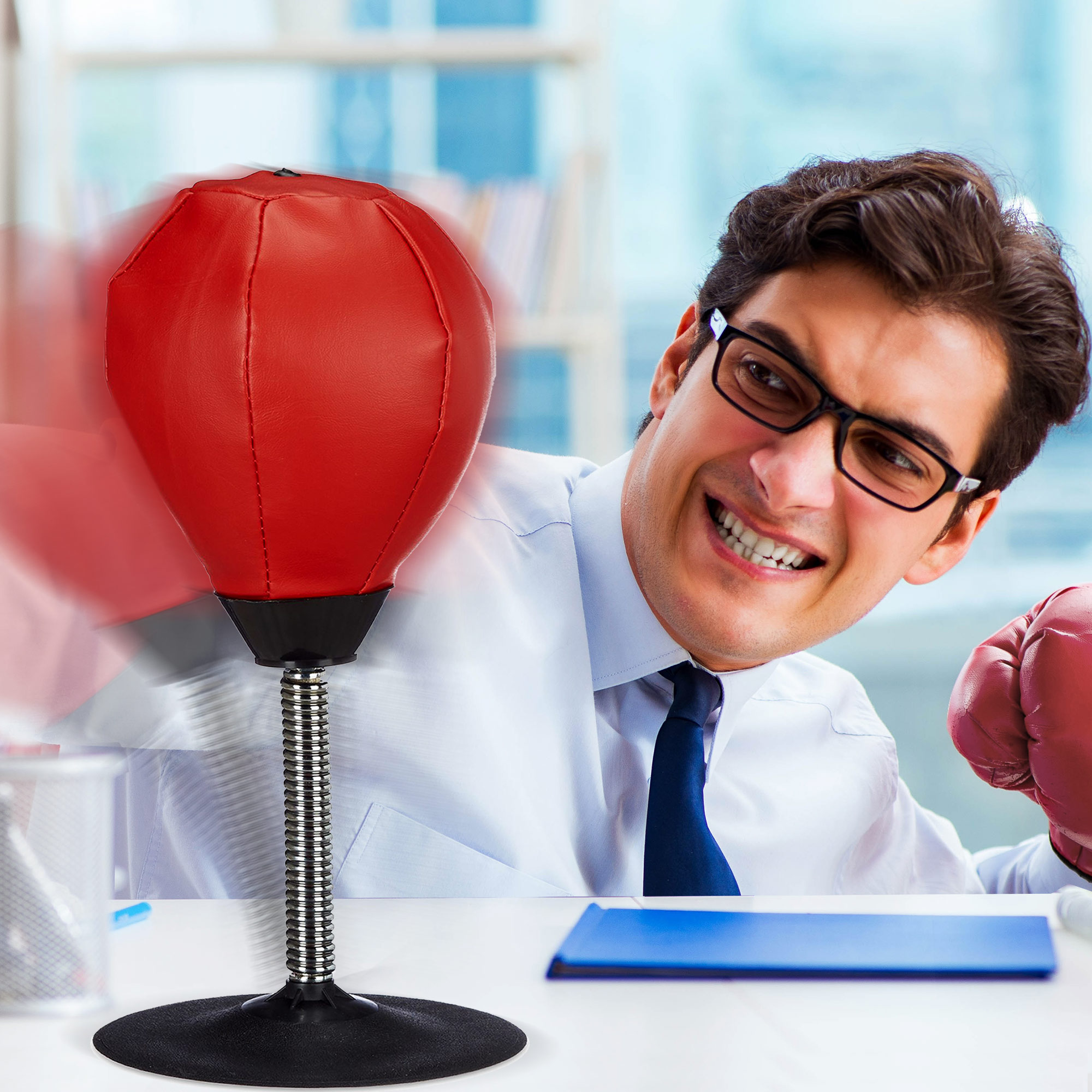 Punchingball Boxbirne - Anti Stress Gadget für den Schreibtisch