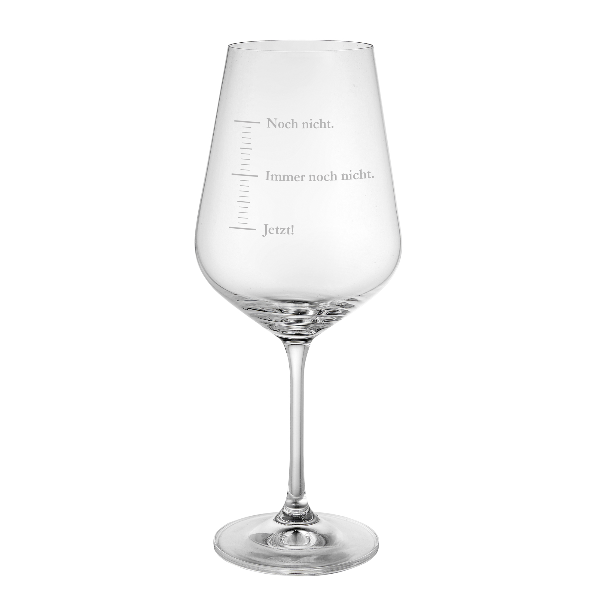 Weinglas mit Gravur - Maßeinheit - Noch nicht