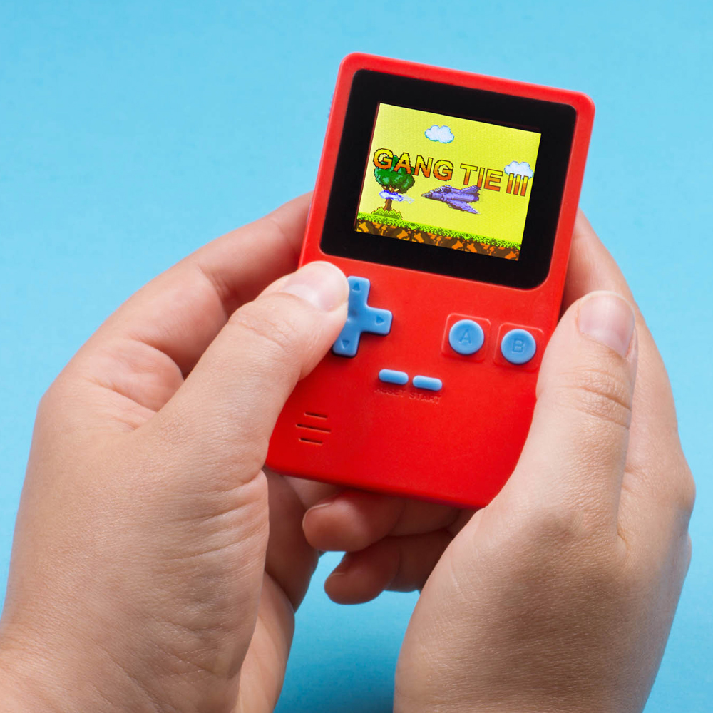 Kleine Retro Konsole mit 152 Spielen - rot Kleine Retro Konsole mit 152 Spielen - rot