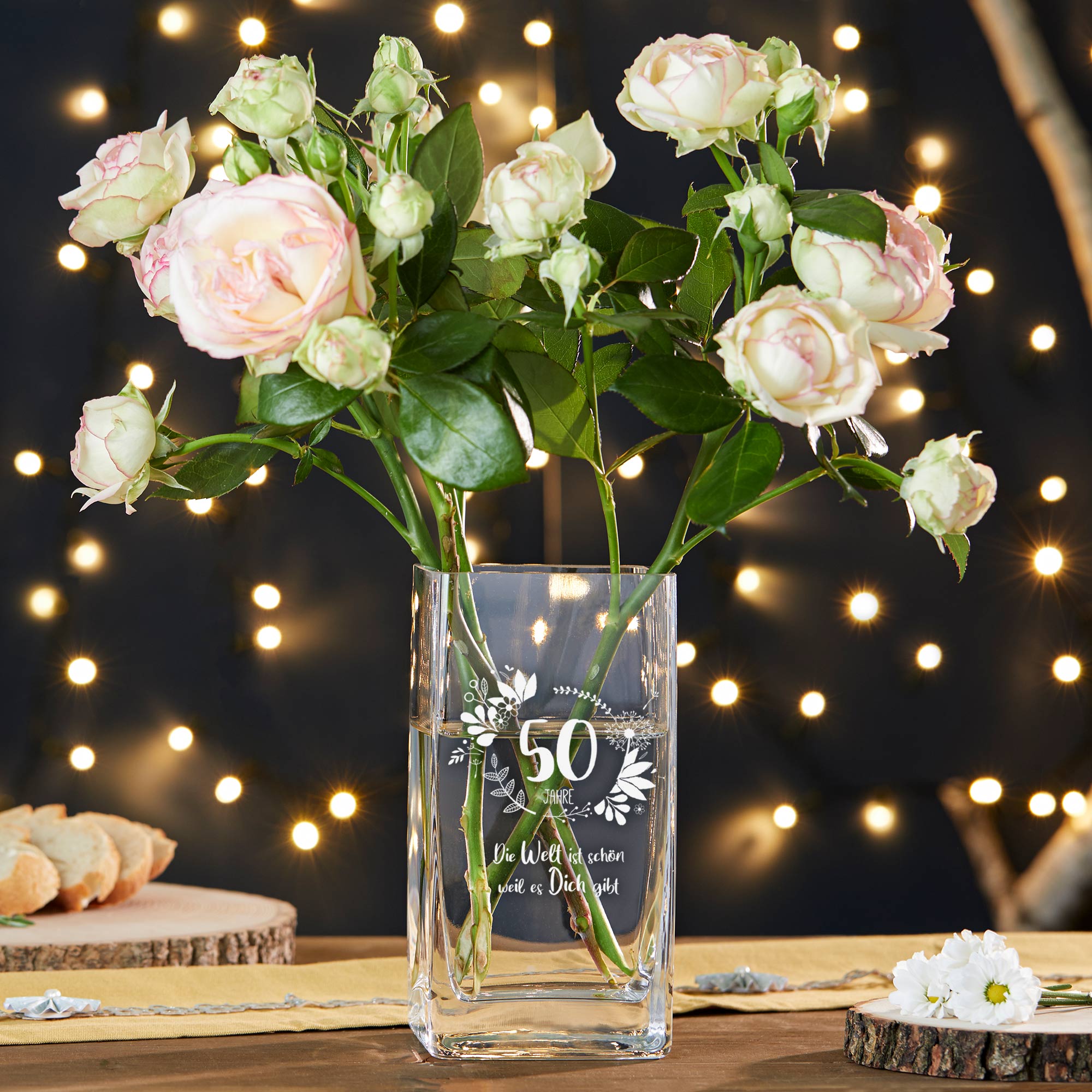 Vase - Eckig - Geburtstag - 30 Jahre - Standard Vase - Eckig - Geburtstag - 30 Jahre - Standard
