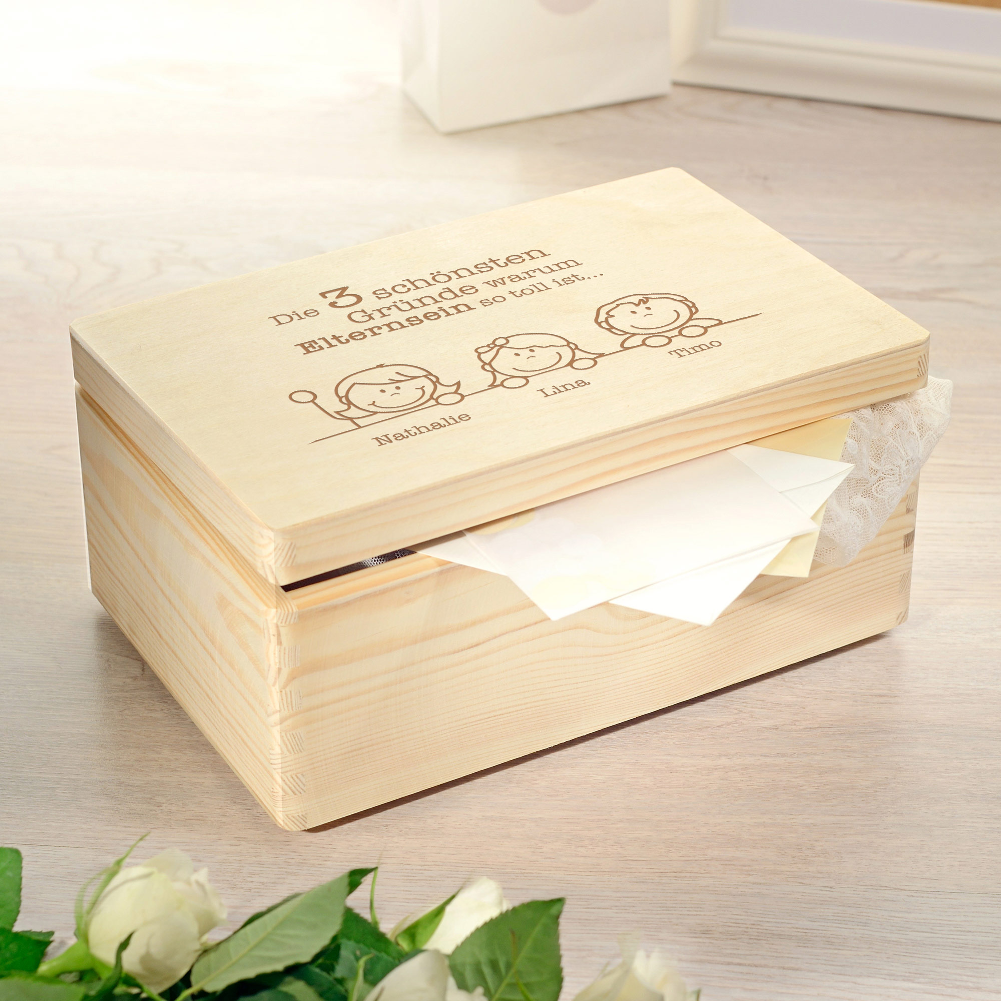 Erinnerungsbox Elternsein - Personalisierte Memory Box 2