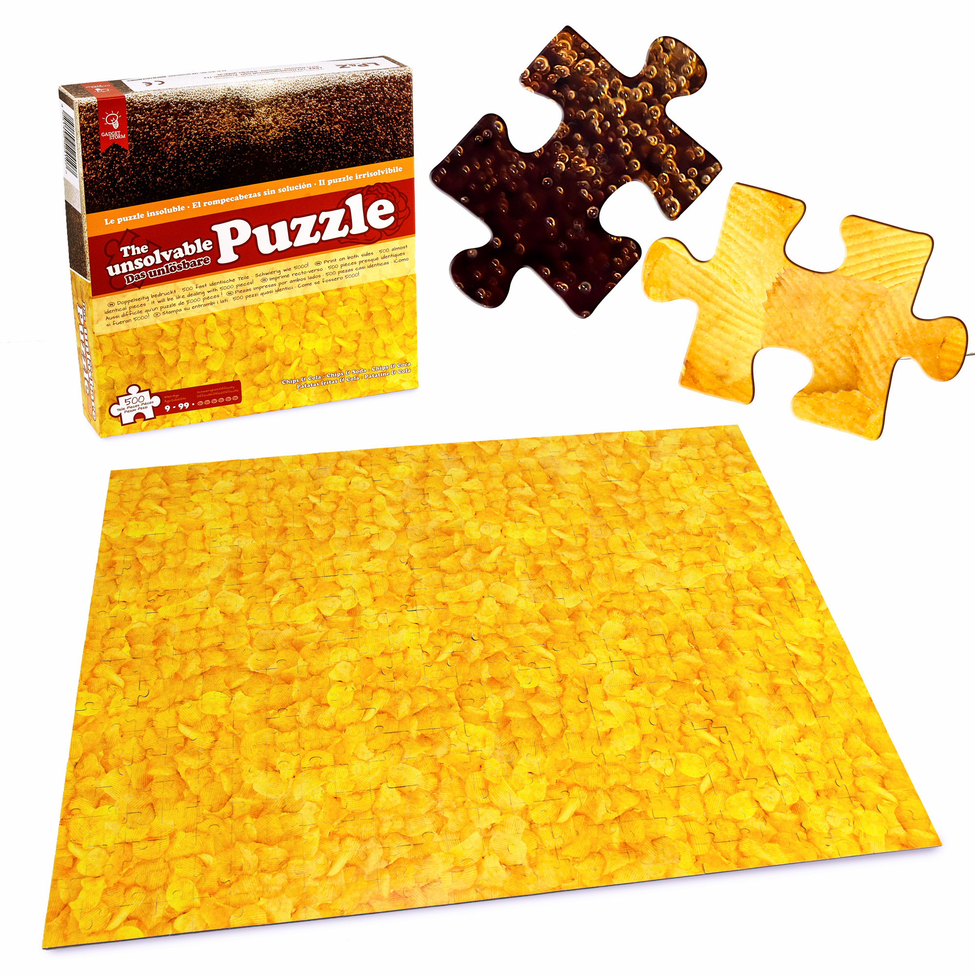 Unmögliches Puzzle - Chips und Cola