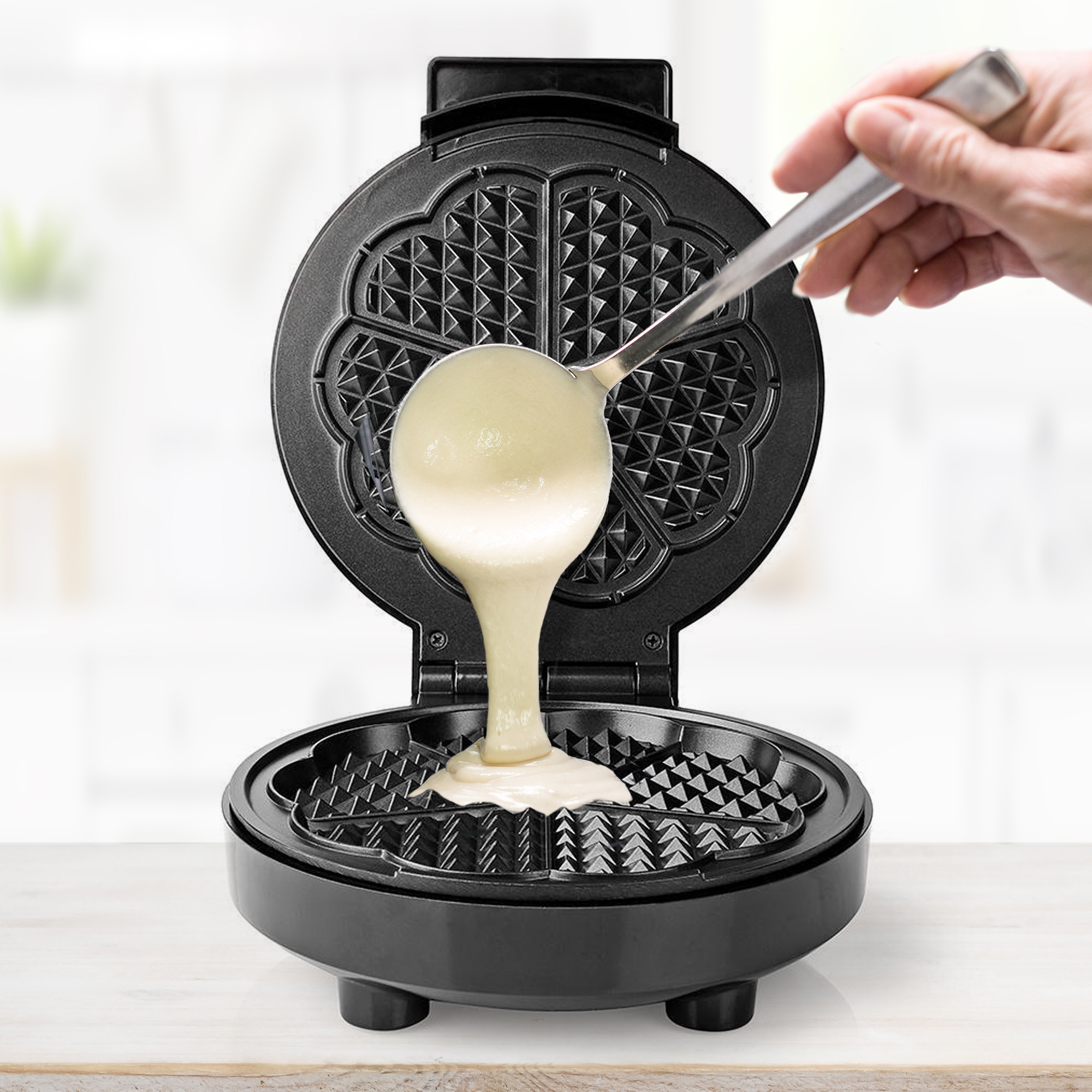 Waffeleisen für zuhause - Herzwaffeln selber machen Waffeleisen für zuhause - Herzwaffeln selber machen 2