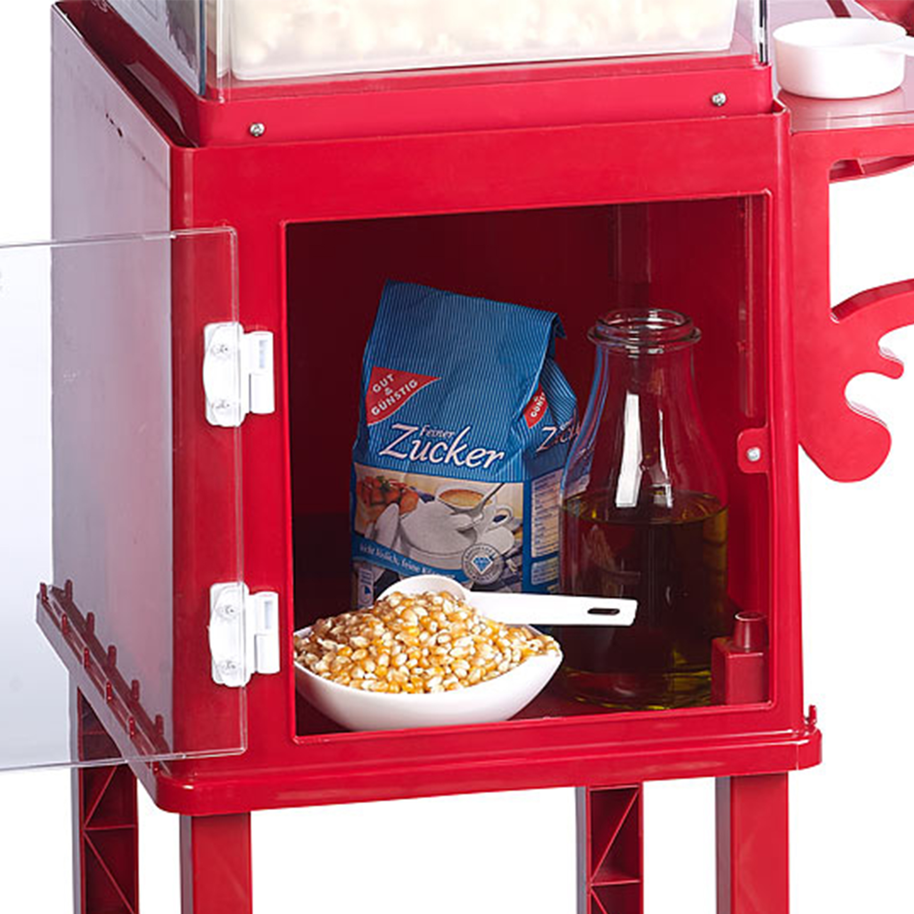 Premium Popcornmaschine mit Rädern - XXL Popcornmaker 4