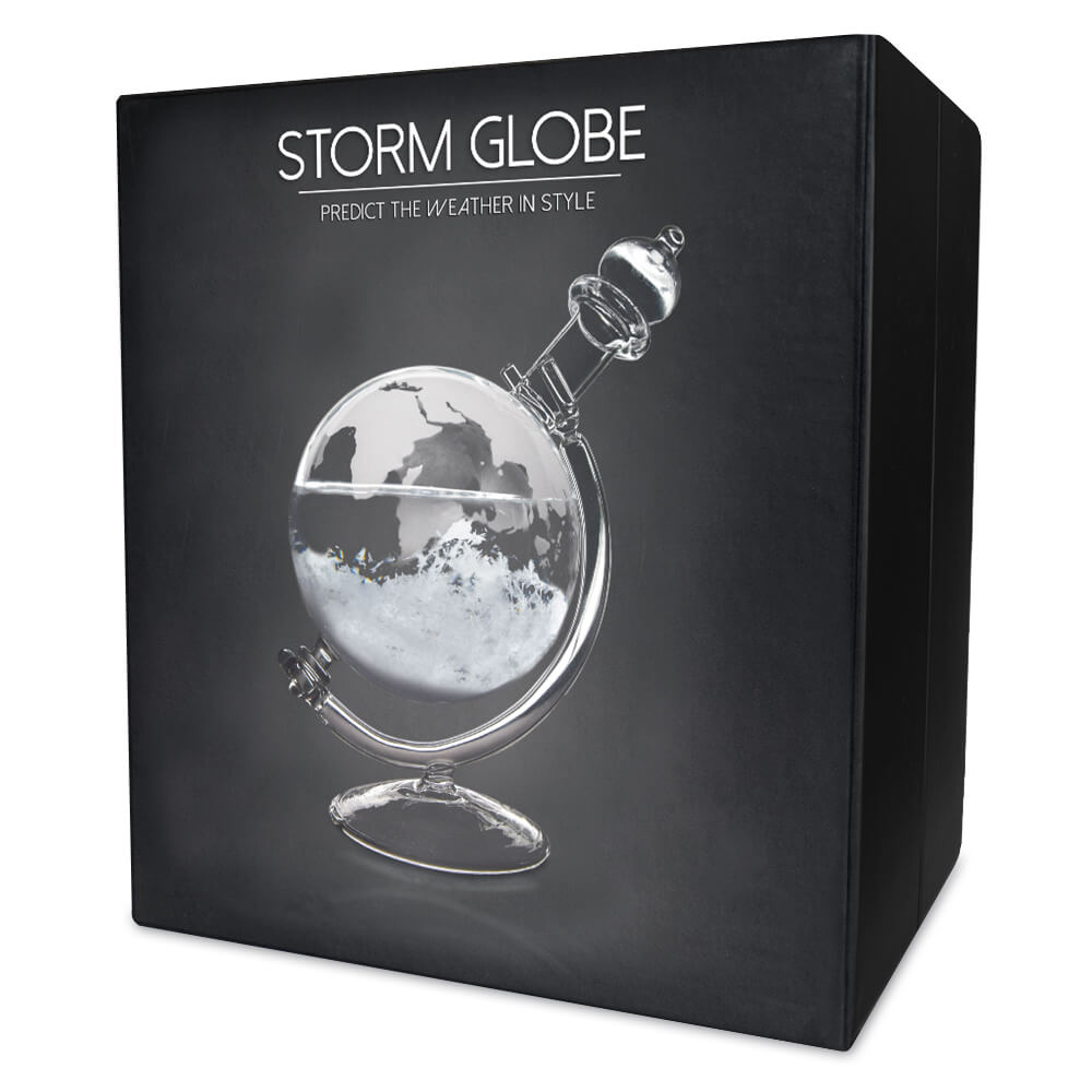 Sturmglas Globus zur Wetterprognose