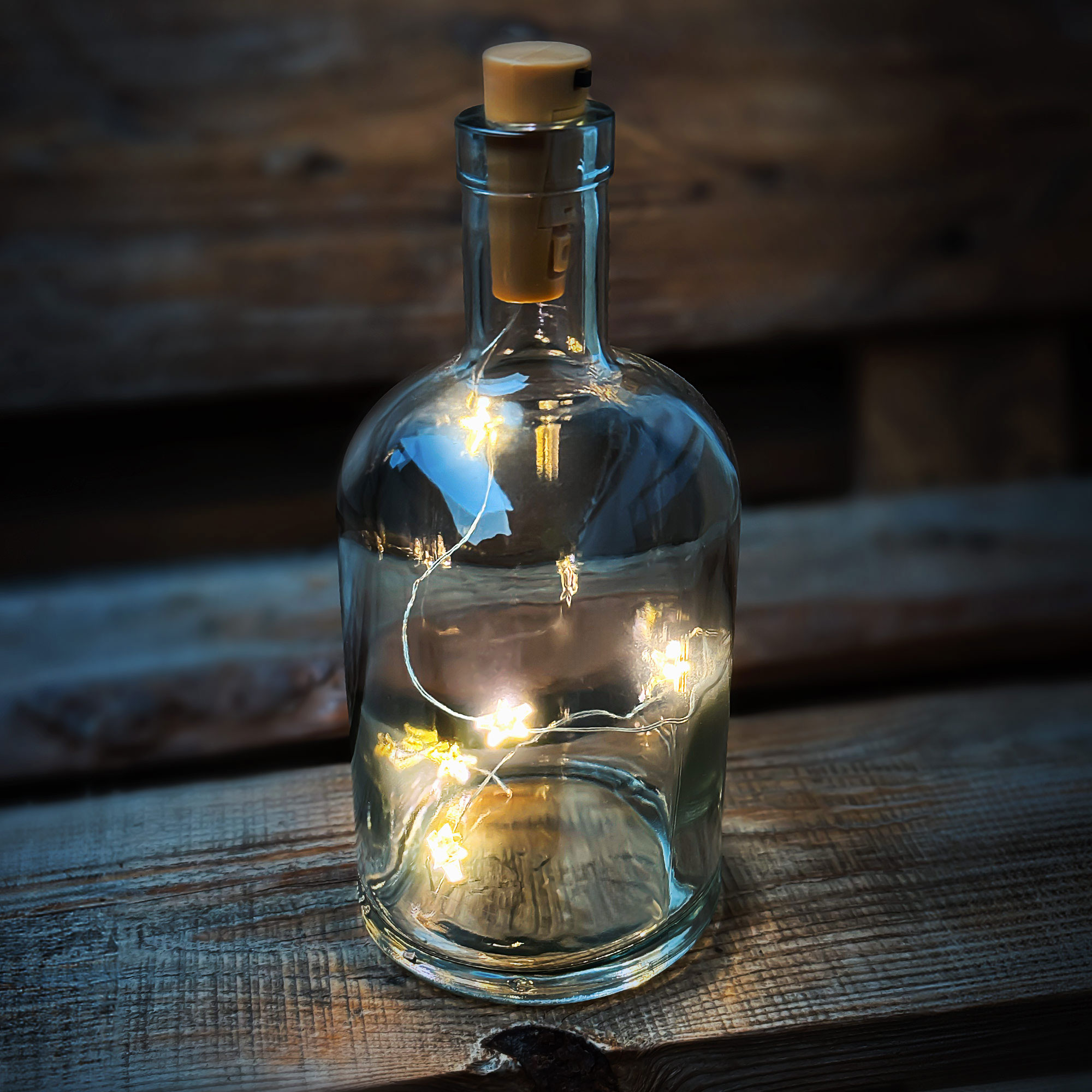 LED-Kette für Flaschen