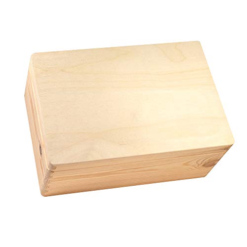 DIY Aufbewahrungsbox zum Selbstgestalten, Holzkiste mit Deckel als Schmuckkästchen & Keepsake Box, Erinnerungskiste zur eigenen Gestaltung
