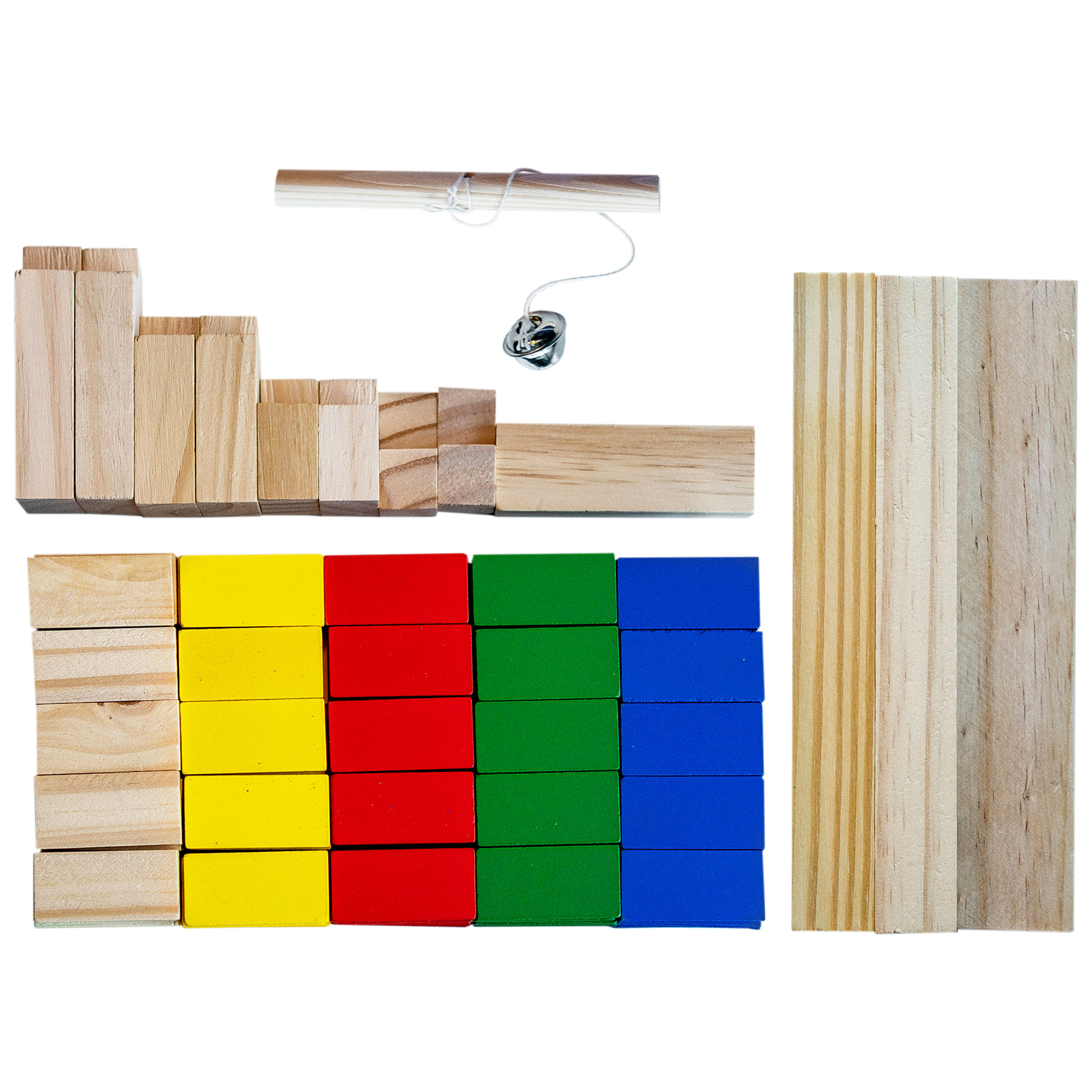 Holz Bausteine - 263 Stück Holz Bausteine - 263 Stück
