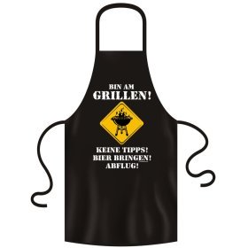 Bedruckte Grillschürze - Lustige Sprüche Bedruckte Grillschürze - Lustige Sprüche