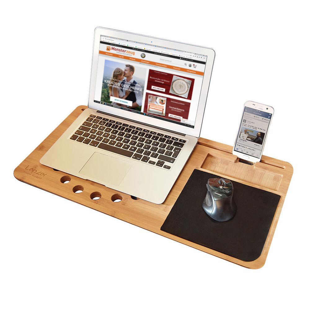 2in1 Laptoptisch mit Tablethalter und Mauspad 2in1 Laptoptisch mit Tablethalter und Mauspad