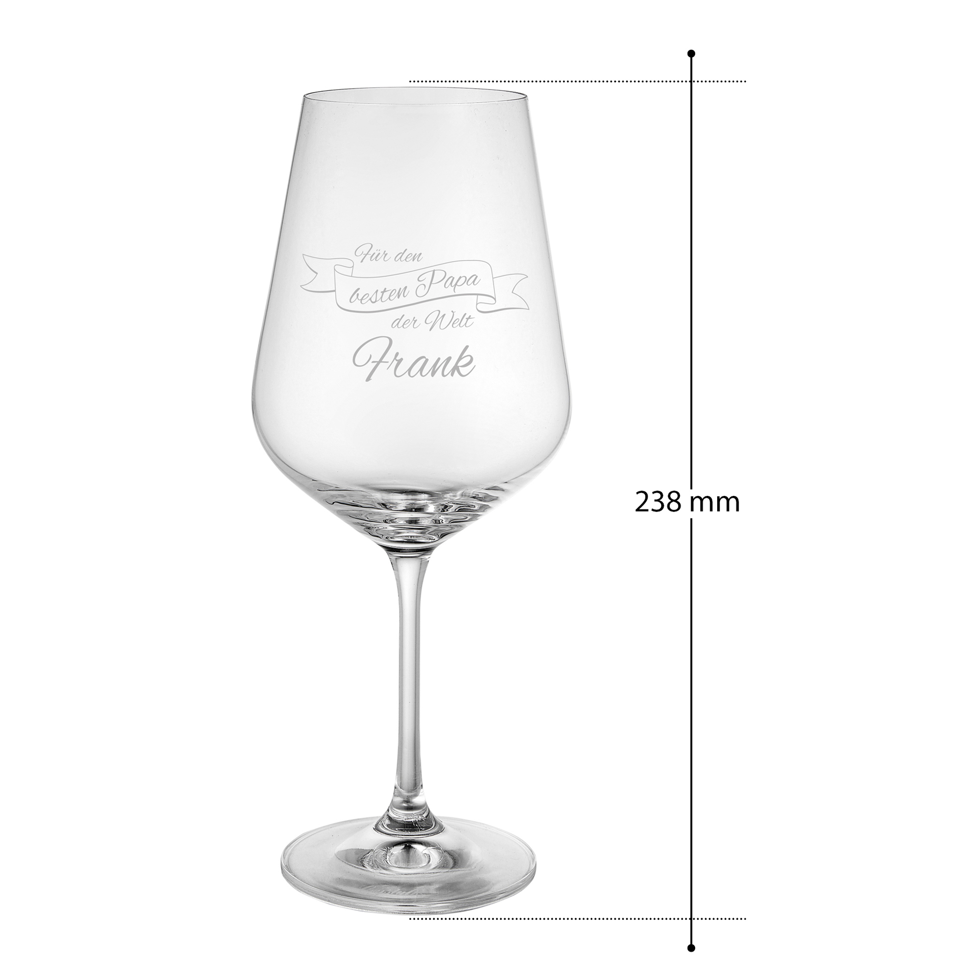 Weißweinglas mit Gravur - Bester Papa - Personalisiert 7