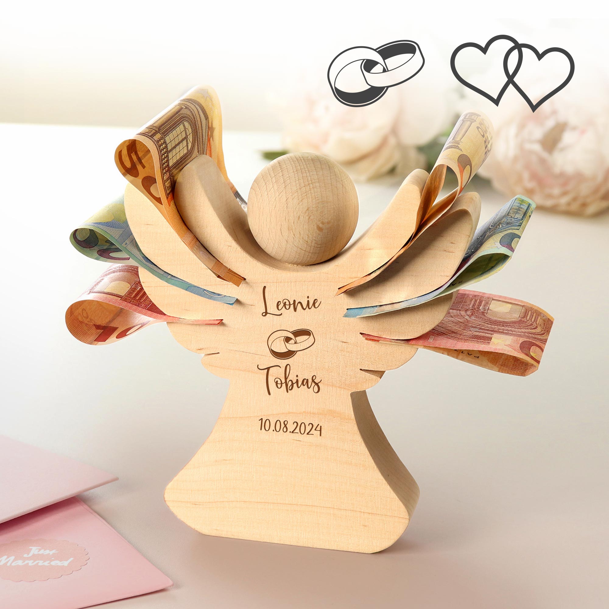 Holzengel - Hochzeit - Personalisiert Holzengel - Hochzeit - Personalisiert