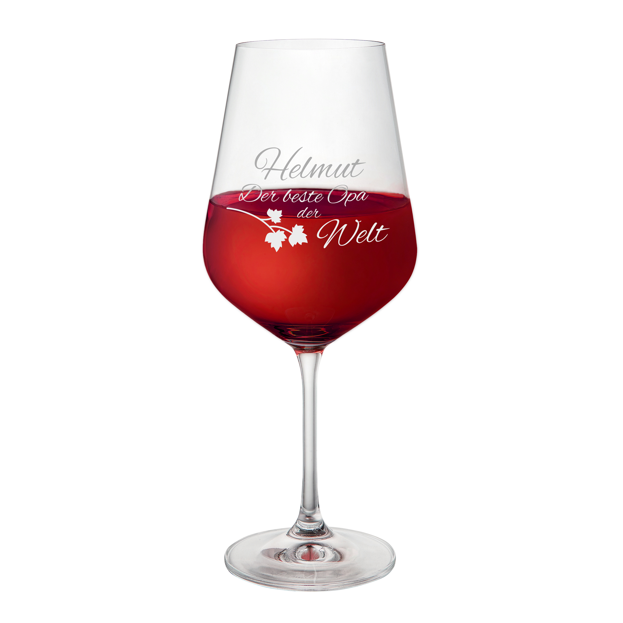 Rotweinglas mit Gravur - Bester Opa - Personalisiert, Rotweinglas mit Gravur - Bester Opa - Personalisiert, Gläser gravieren, Personalisierte Geschen