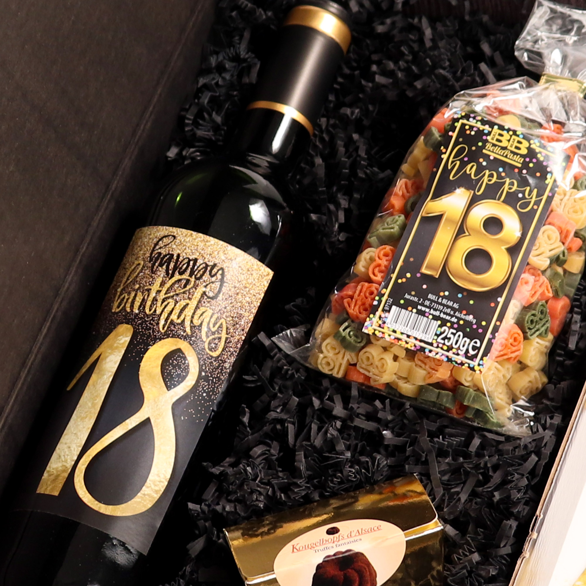 Happy Birthday - Geschenkbox zum 18. Geburtstag