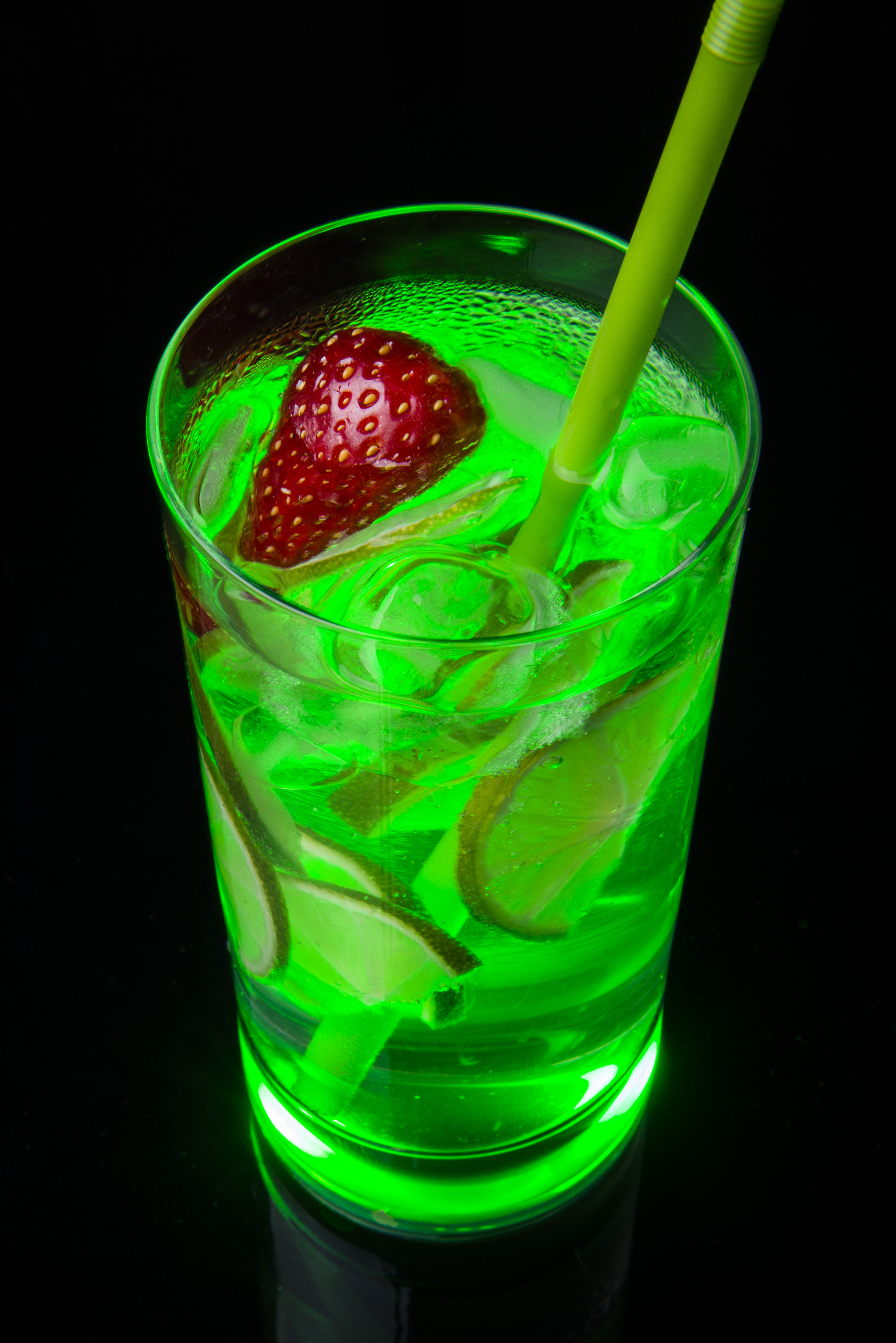 Leuchtendes Touch Glas - grün