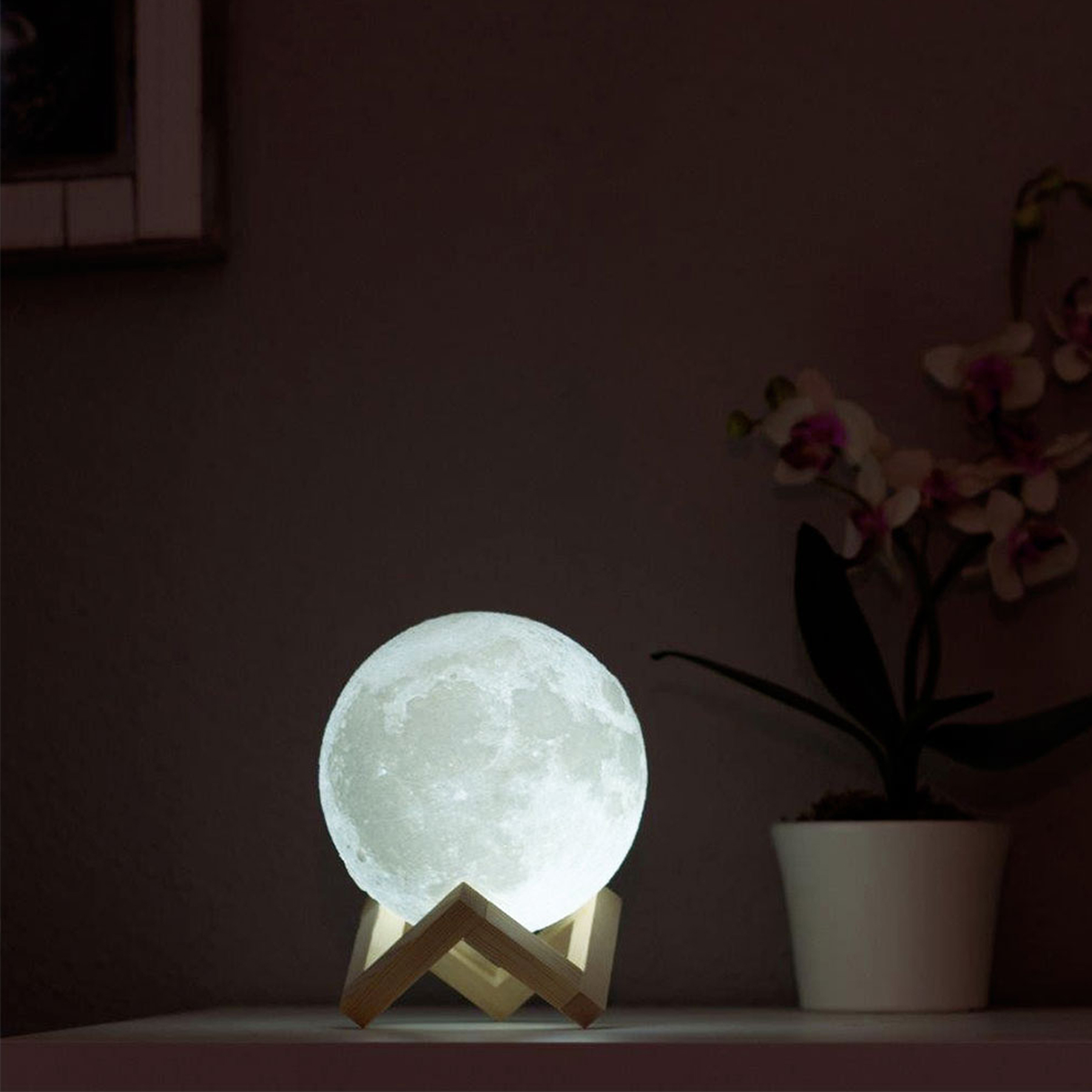Tischlampe 3D - Mond Kugel Tischlampe 3D - Mond Kugel