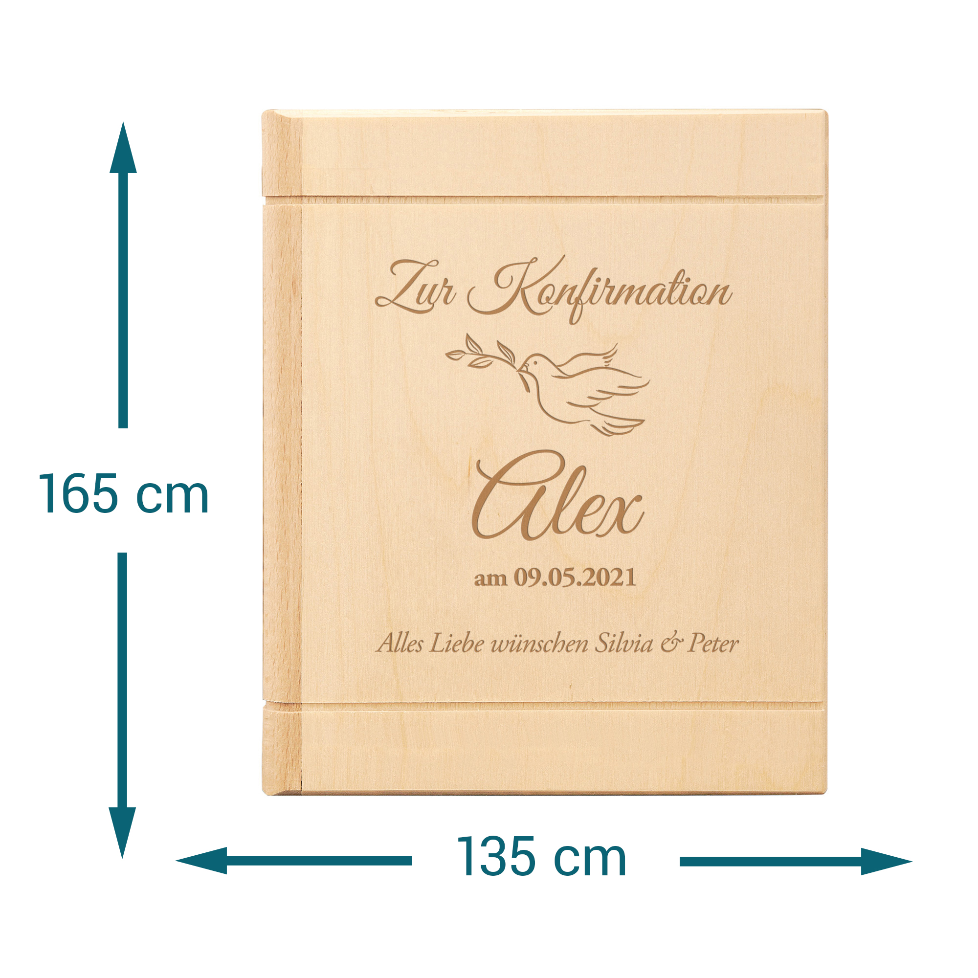 Sparbuch mit Gravur zur Konfirmation