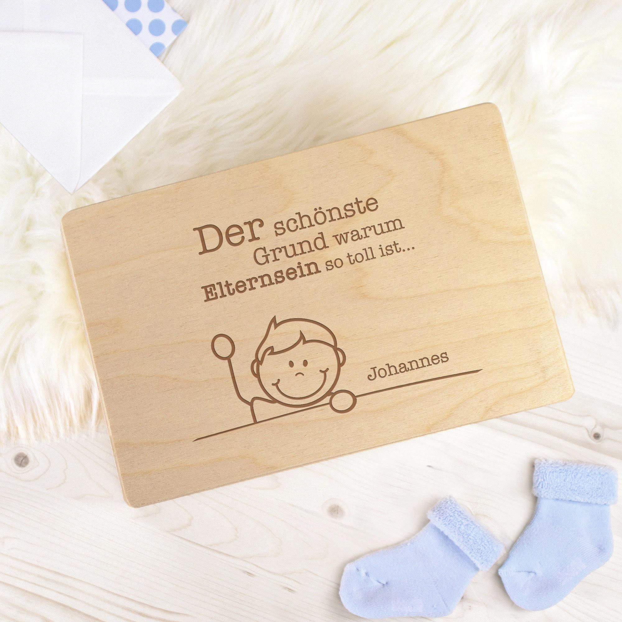 Erinnerungsbox Elternsein - Personalisierte Memory Box 3