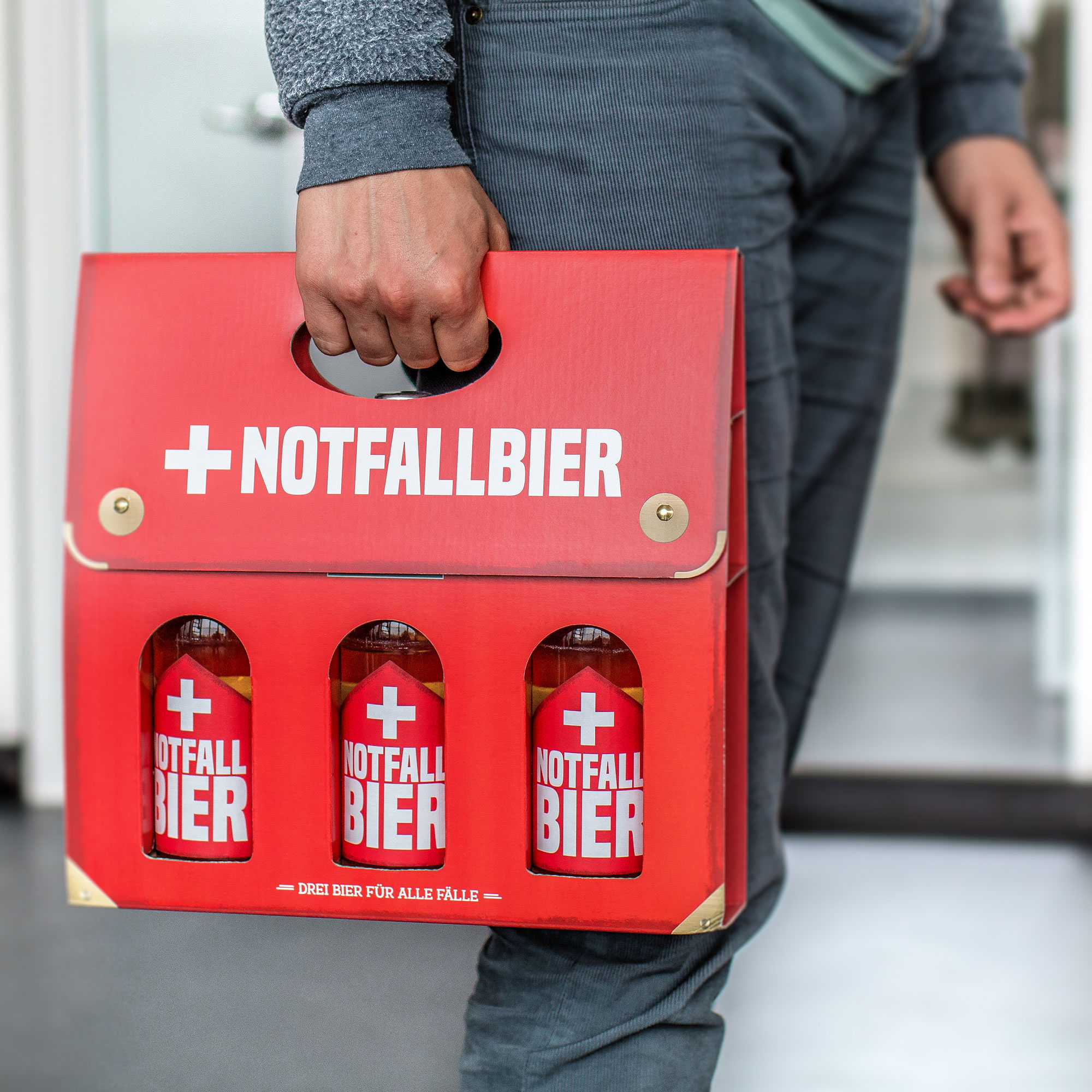 Männerhandtasche - Bier für den Notfall Männerhandtasche - Bier für den Notfall