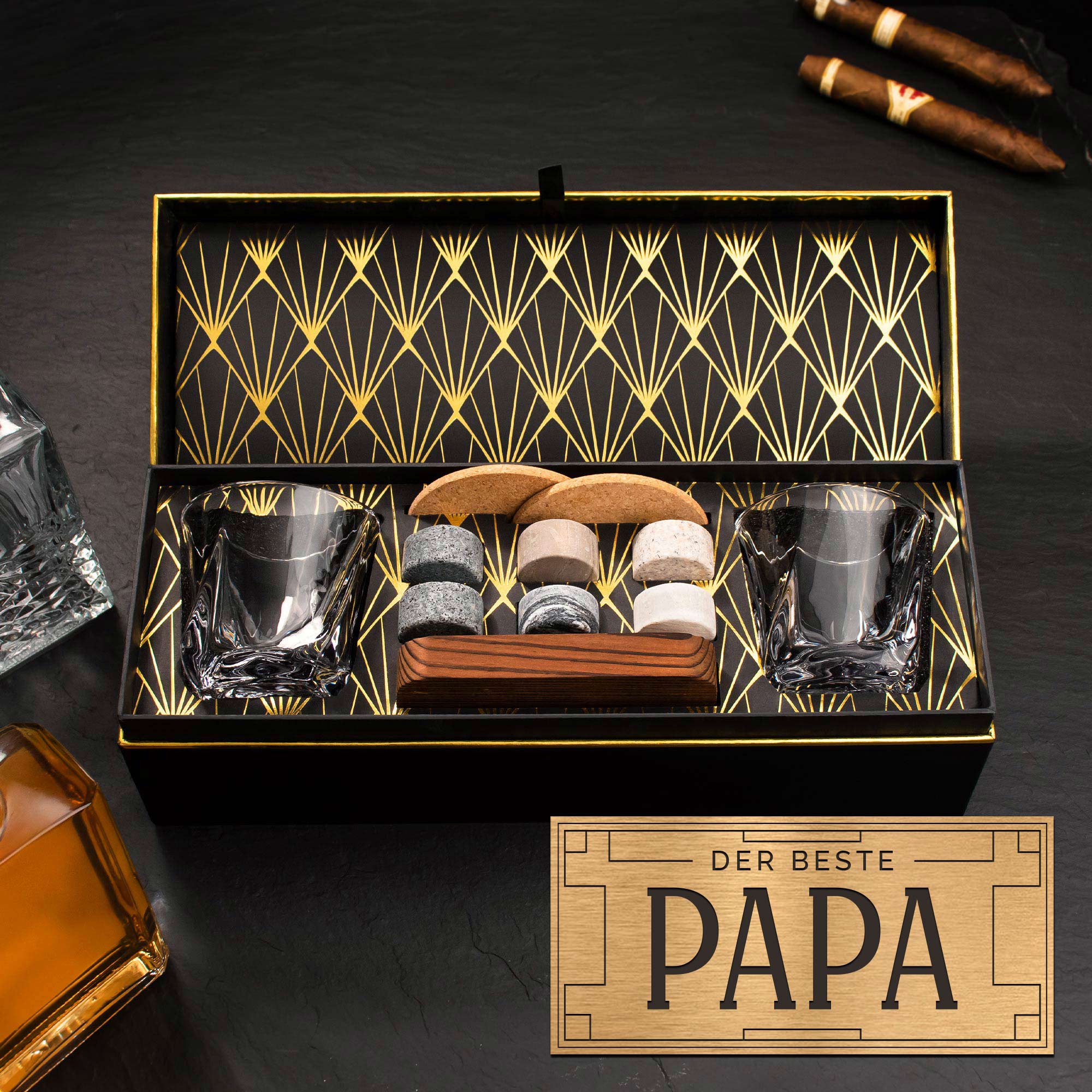 Whisky Geschenkset Deluxe - Bester Papa Whisky Geschenkset Deluxe - Bester Papa 1
