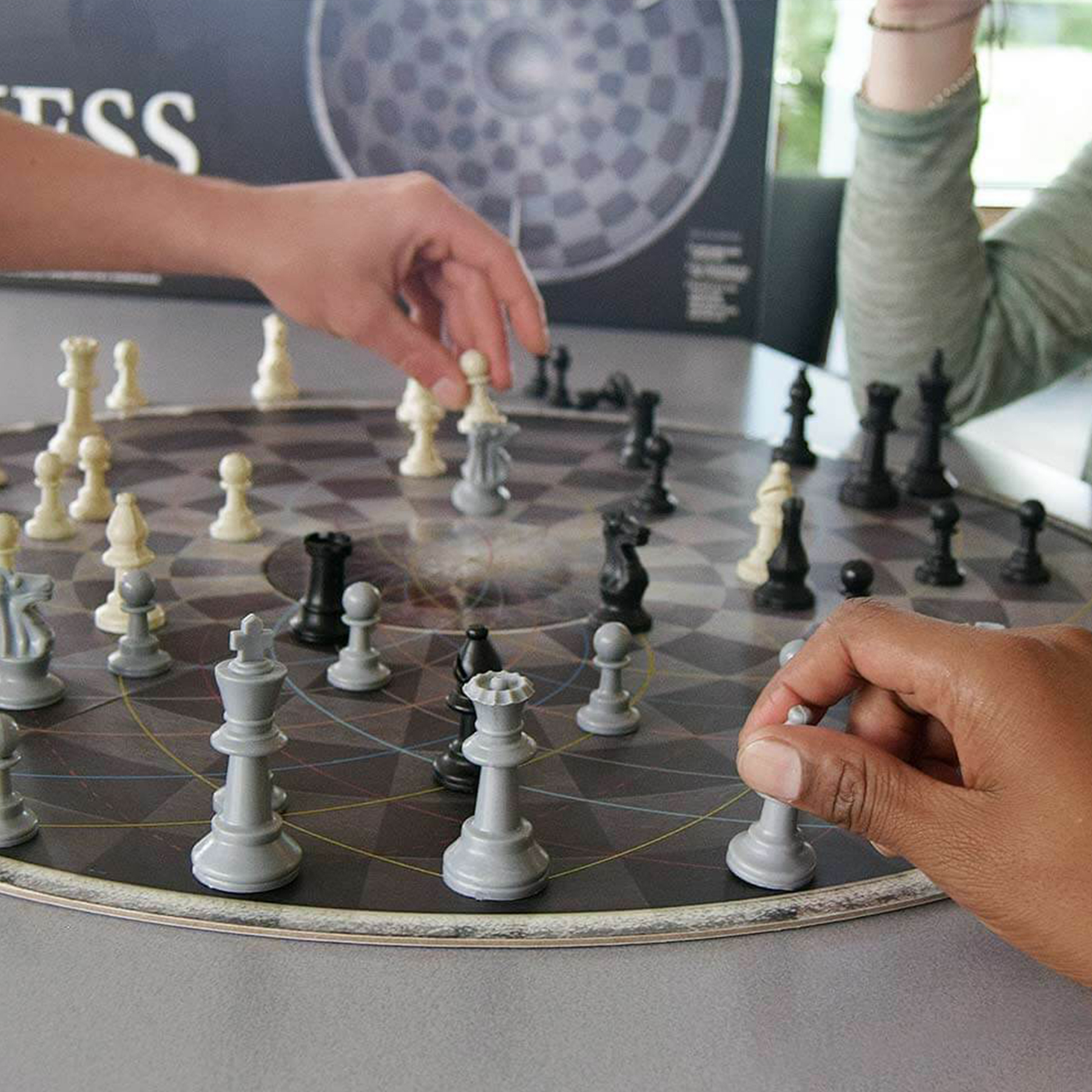 Schachbrett für drei Spieler