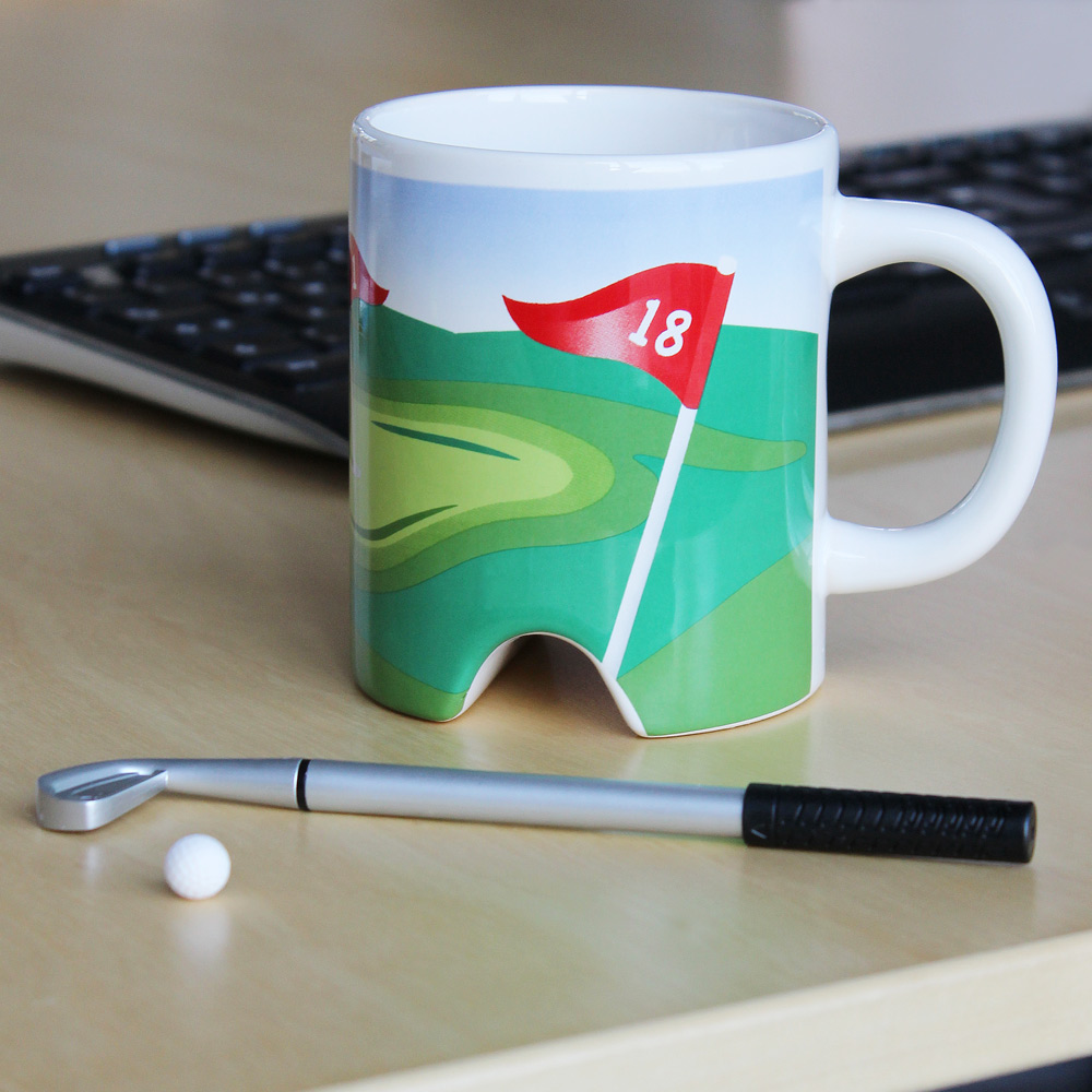 Golf Tasse mit Putter Golf Tasse mit Putter